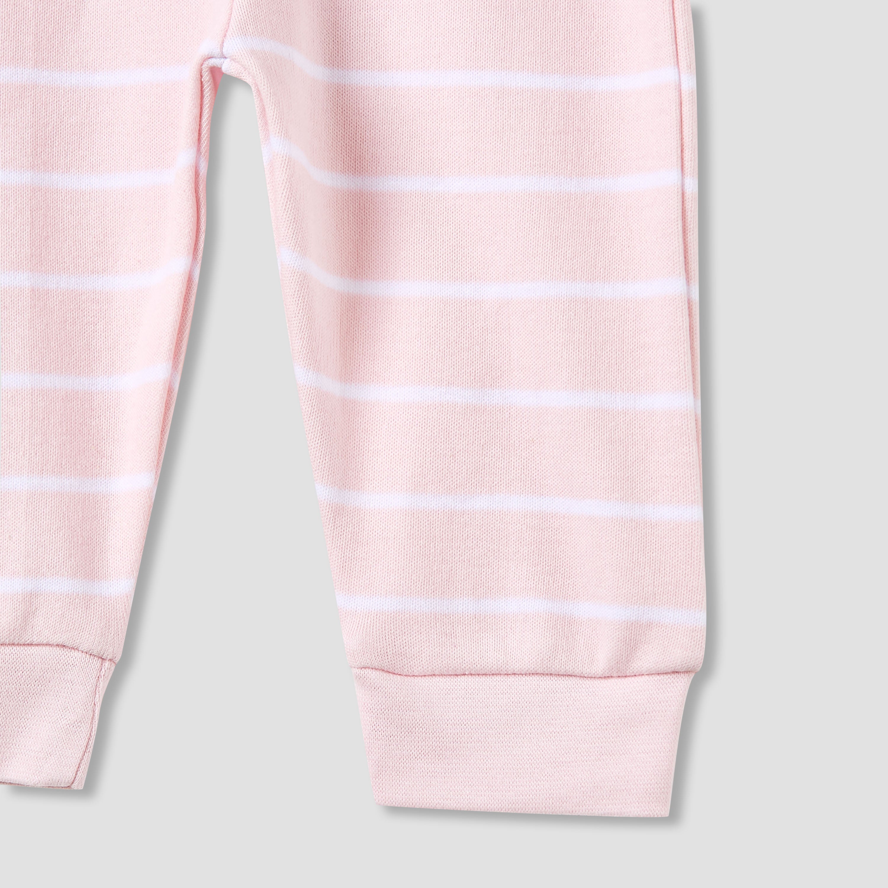 Juniors Cotton Long Sleeves Pyjama Set with Bunny Applique