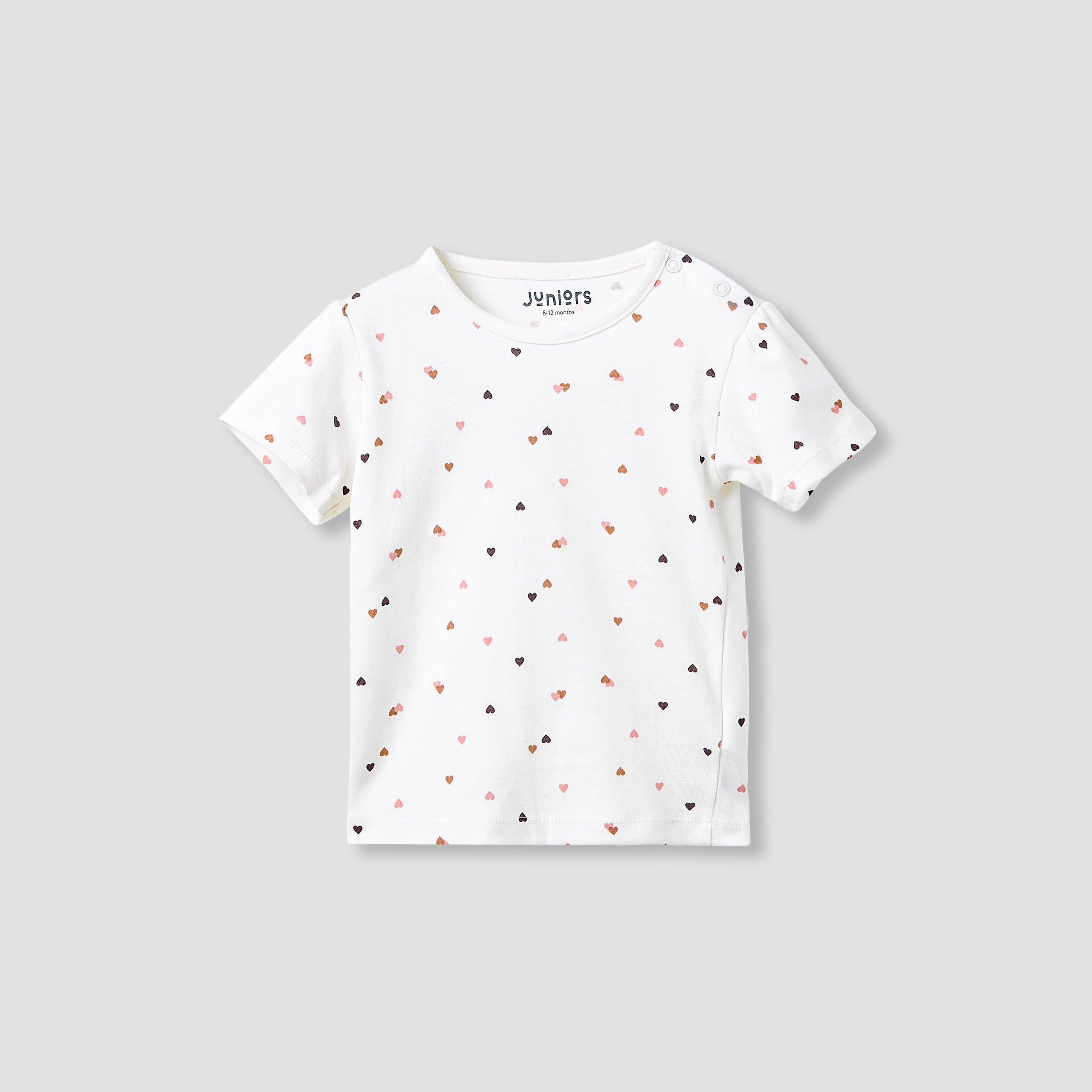 Juniors Boys Crew Neck T-shirt with Print - Cotton - Short Sleeves - Set of 5