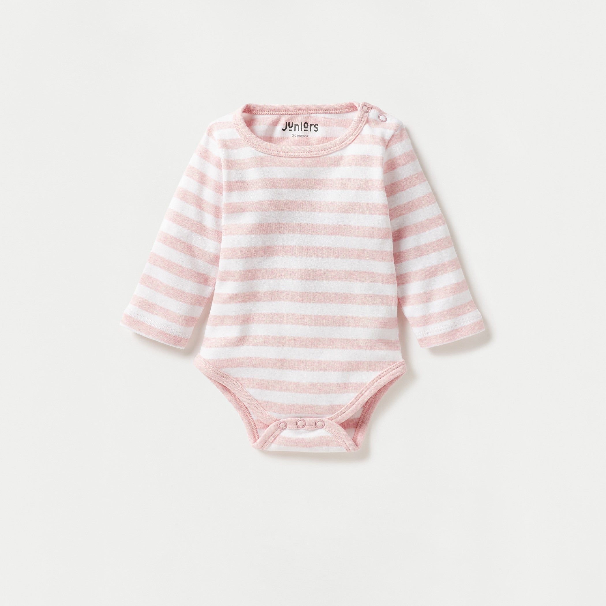 Juniors Printed Bodysuit with Long Sleeves - Set of 3