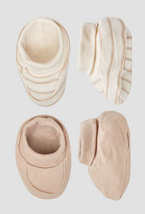 Pack of 2 Juniors Booties with Assorted Design-undefined-image-1
