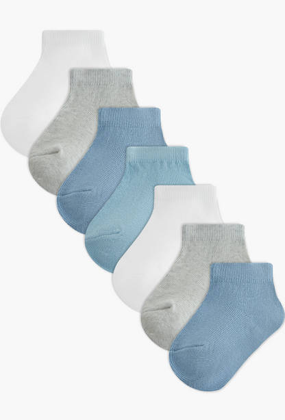 Pack of 7 Juniors Baby Boys Socks Textured Design-undefined-image-1
