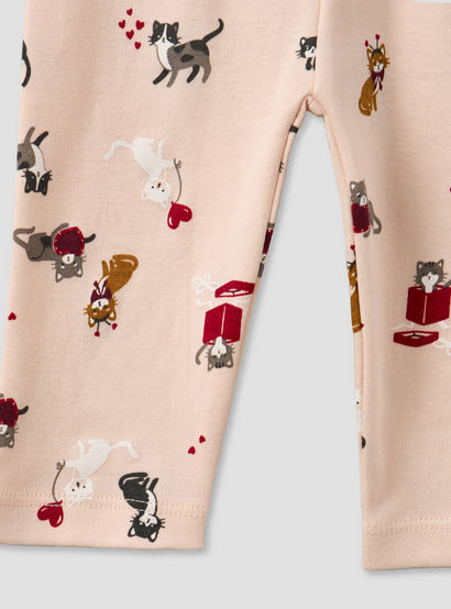 Juniors Cotton Round Neck Long Sleeve Pyjama Set with Cat Print-baby-girls-clothing-nightwear-pyjamasets-image-8