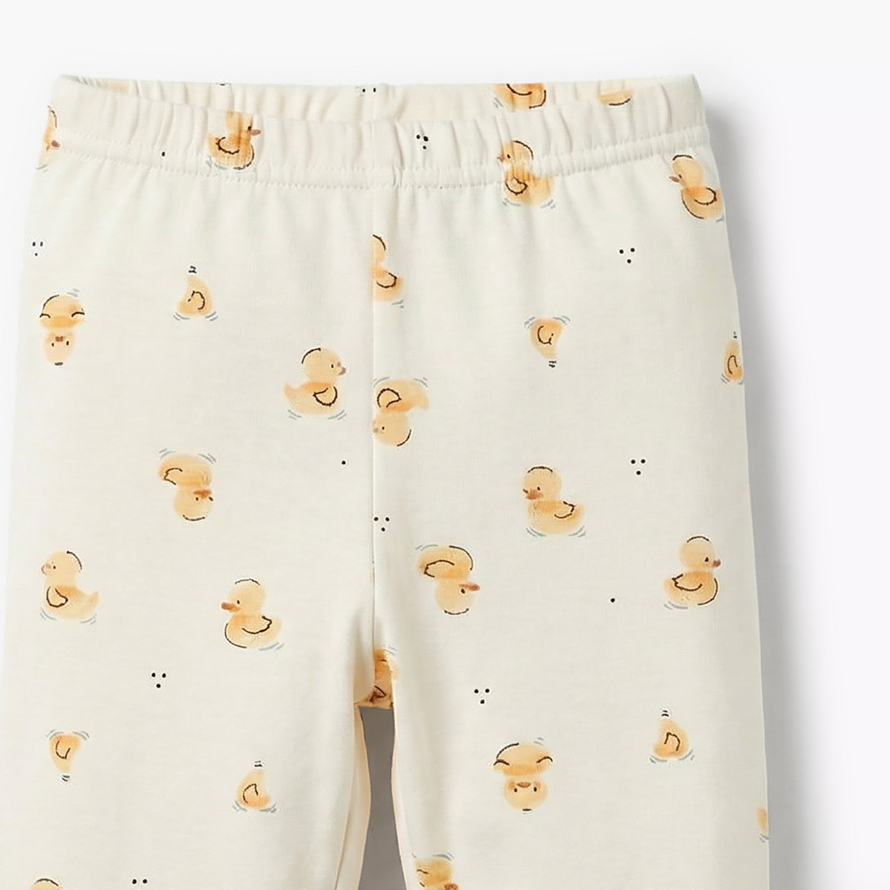 Juniors Cotton Round Neck Long Sleeves Pyjama Set with Duck Print