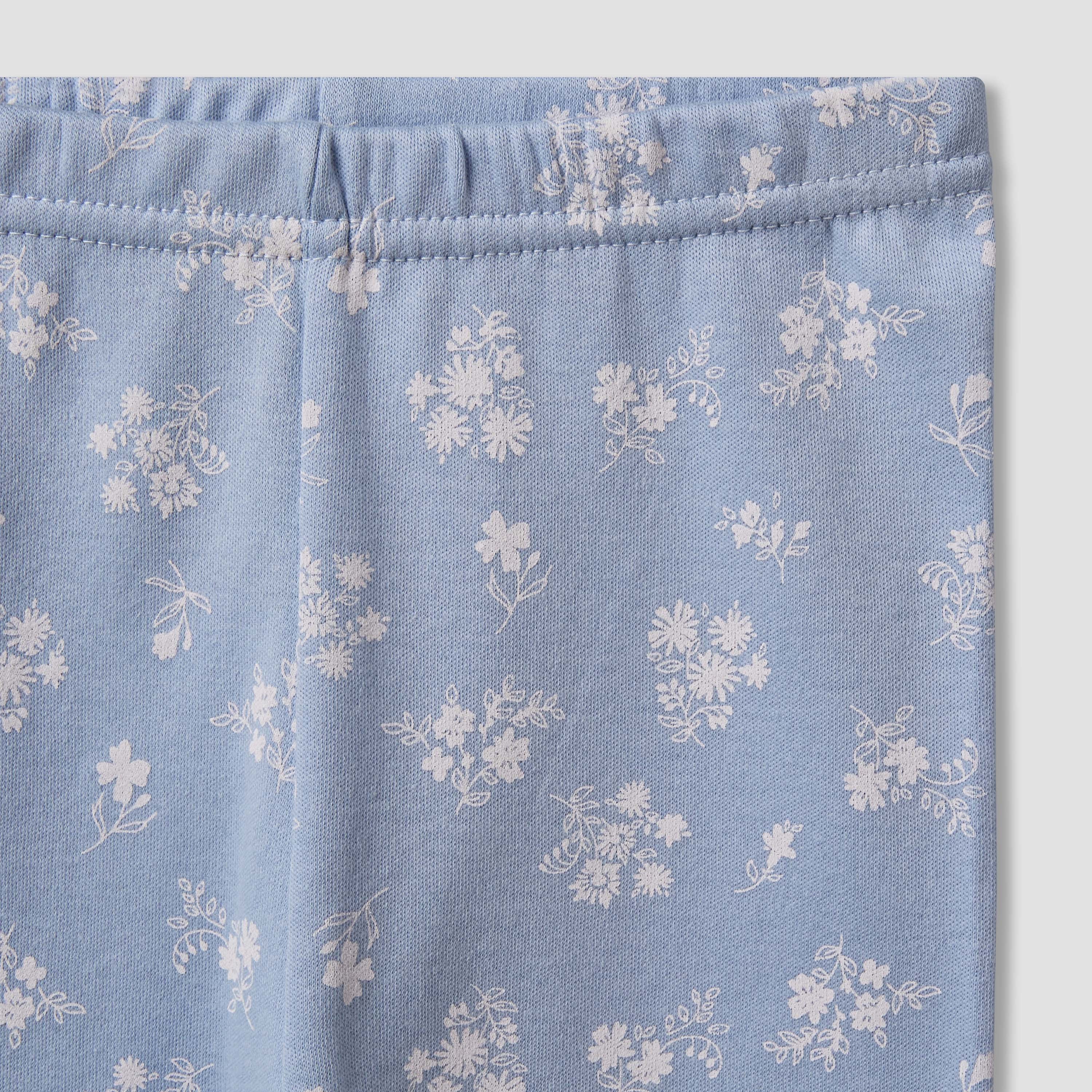 Juniors Cotton Round Neck Long Sleeve Pyjama Set with Floral Print