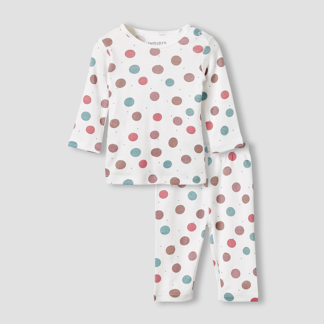 Juniors Polka Dot T-shirt and Pyjama Set