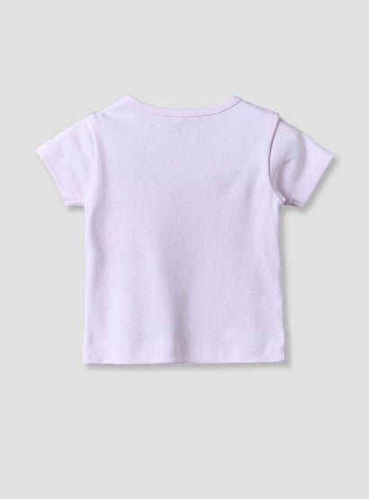 Disney Crew Neck Short Sleeve T-shirt and Shorts Set with Minnie Mouse Print-baby-girls-clothing-setsandcoords-image-4