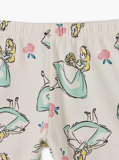 Disney Crew Neck Short Sleeves T-shirt and Shorts Set with Aurora Print-baby-girls-clothing-setsandcoords-image-9