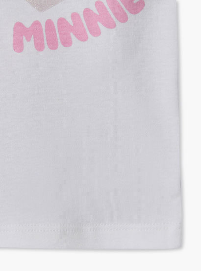 Disney Round Neck Short Sleeves T-shirt and Shorts Set with Minnie Mouse Print-baby-girls-clothing-setsandcoords-image-8