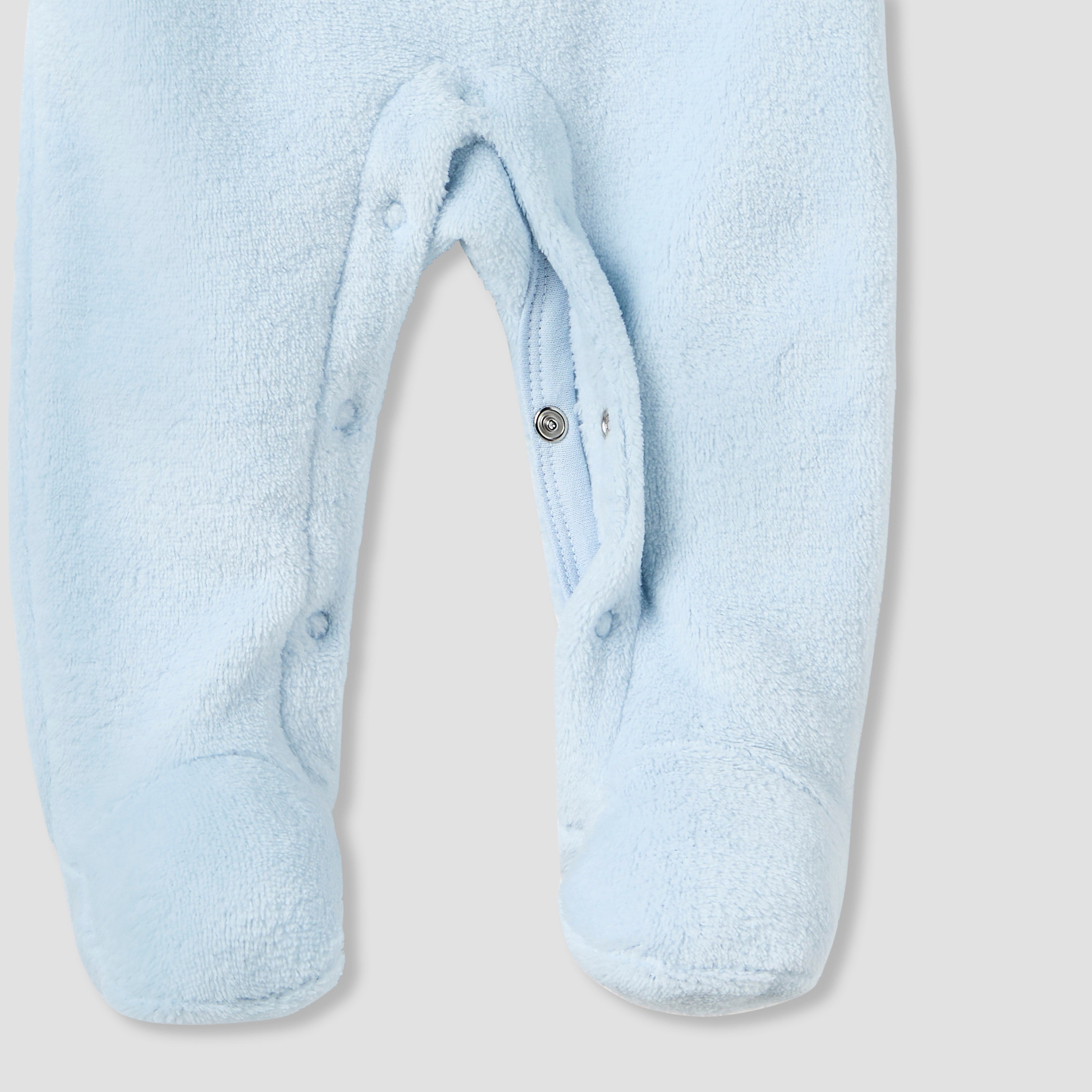 Juniors Round Neck Sleepsuit with Closed Feet - Polyester - Long Sleeves