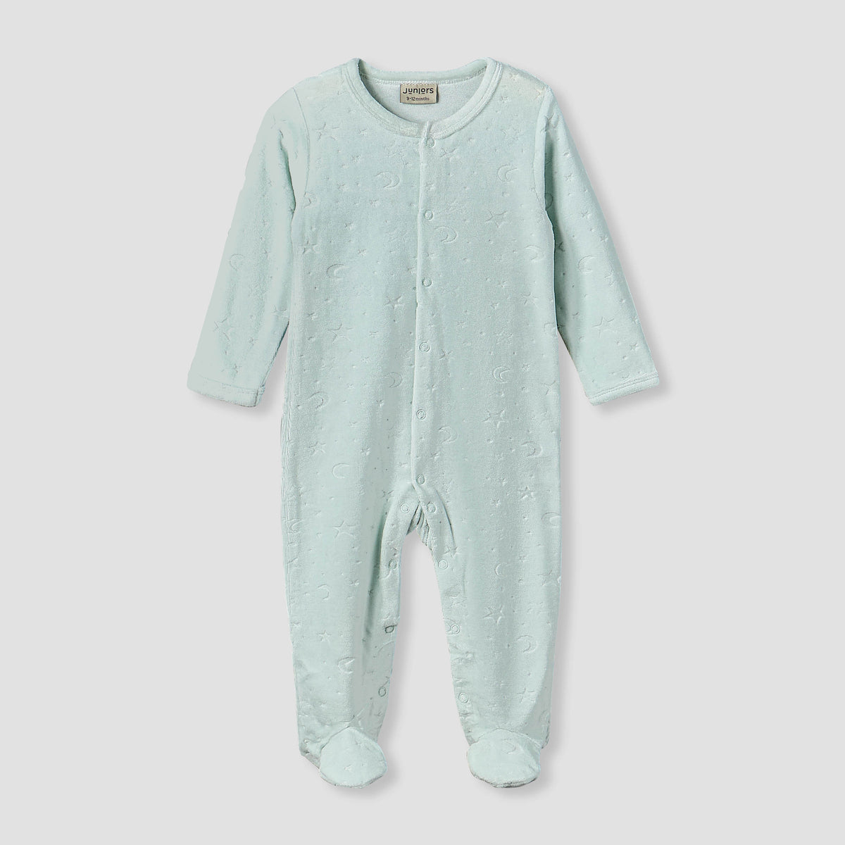 Juniors Embossed Star Sleepsuit with Long Sleeves