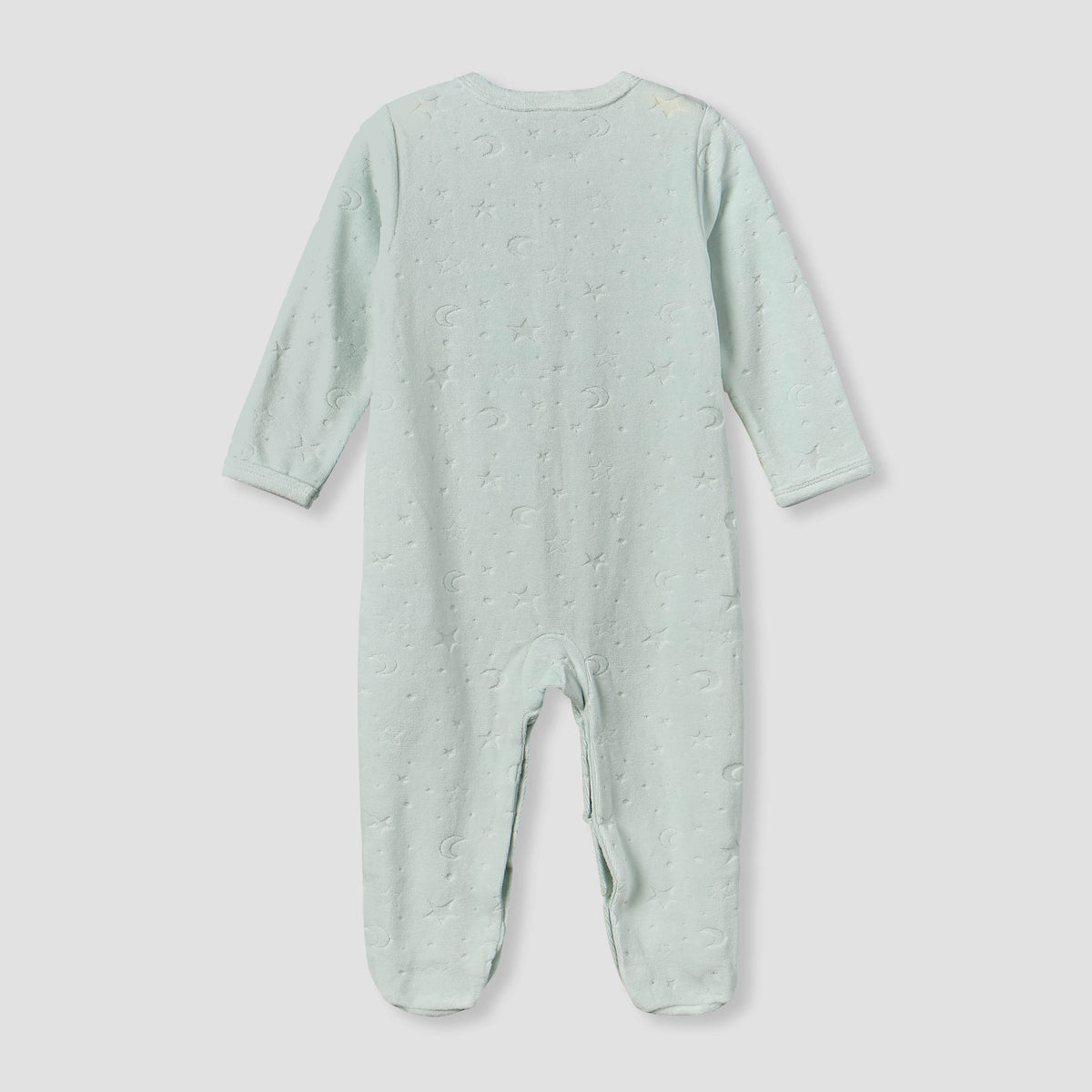 Juniors Embossed Star Sleepsuit with Long Sleeves