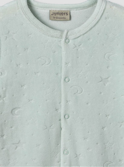 Juniors Embossed Star Sleepsuit with Long Sleeves-baby-boys-clothing-nightwear-sleepsuits-image-4