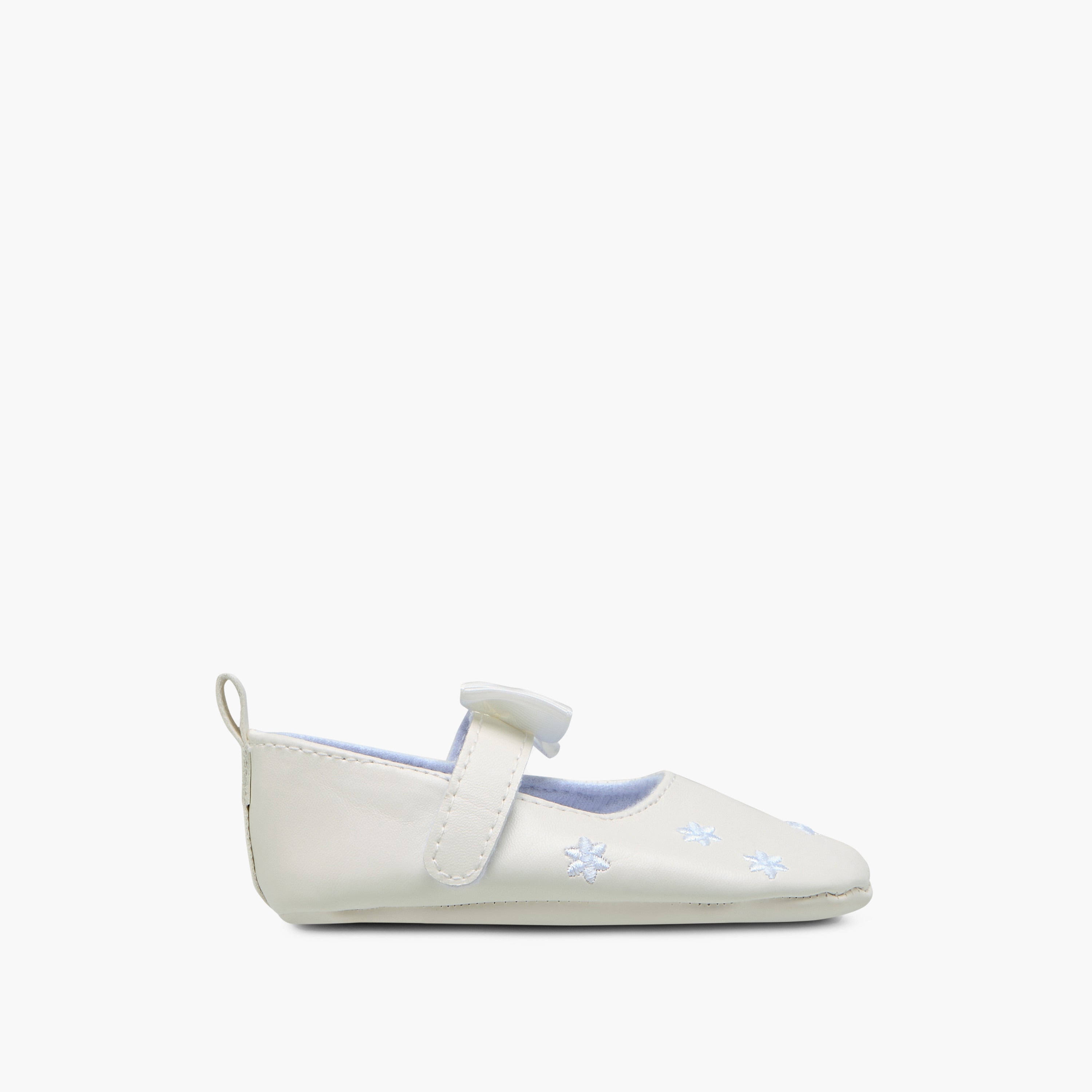 Juniors Bow Accent Booties with Hook and Loop Closure