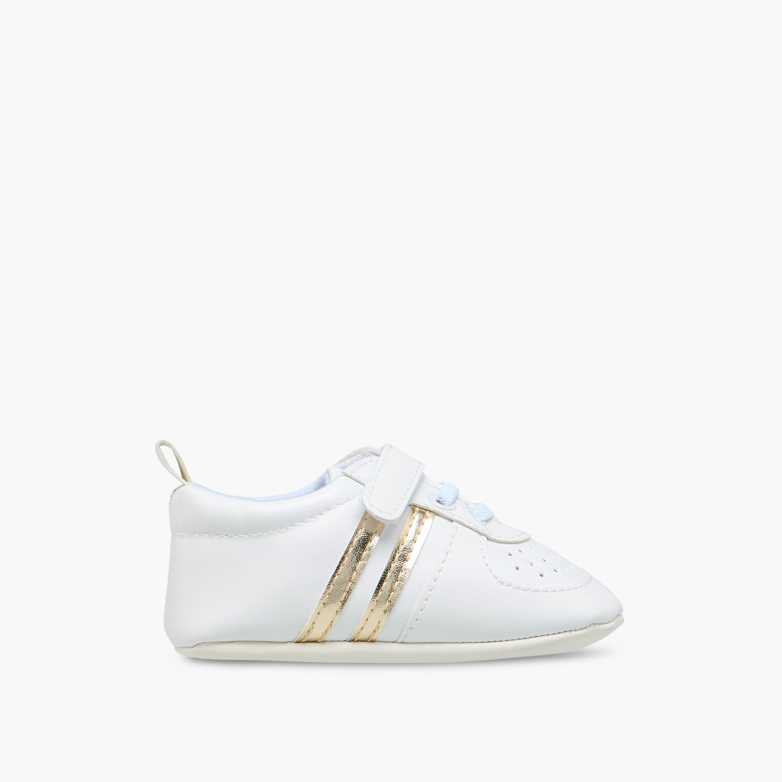Juniors Panelled Booties with Hook and Loop Closure