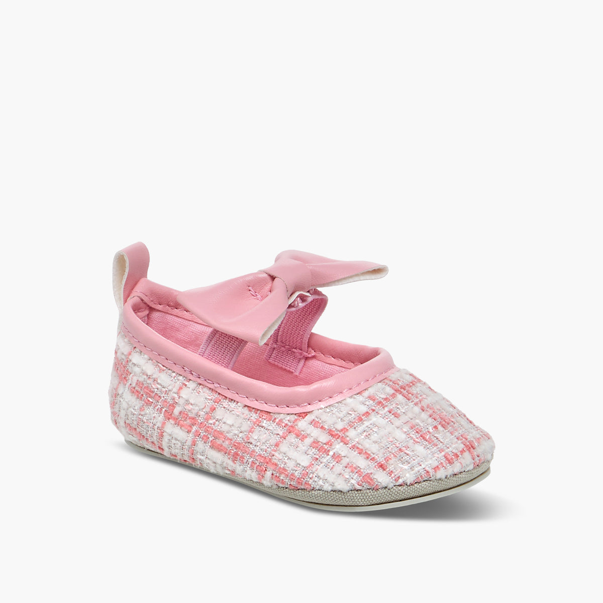 Giggles Girls Booties with Checked Print - Polyester
