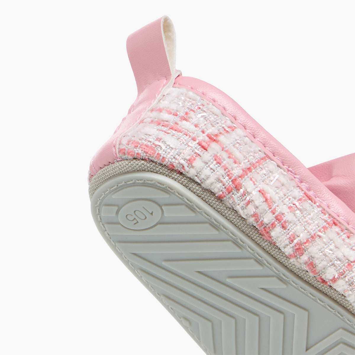 Giggles Girls Booties with Checked Print - Polyester