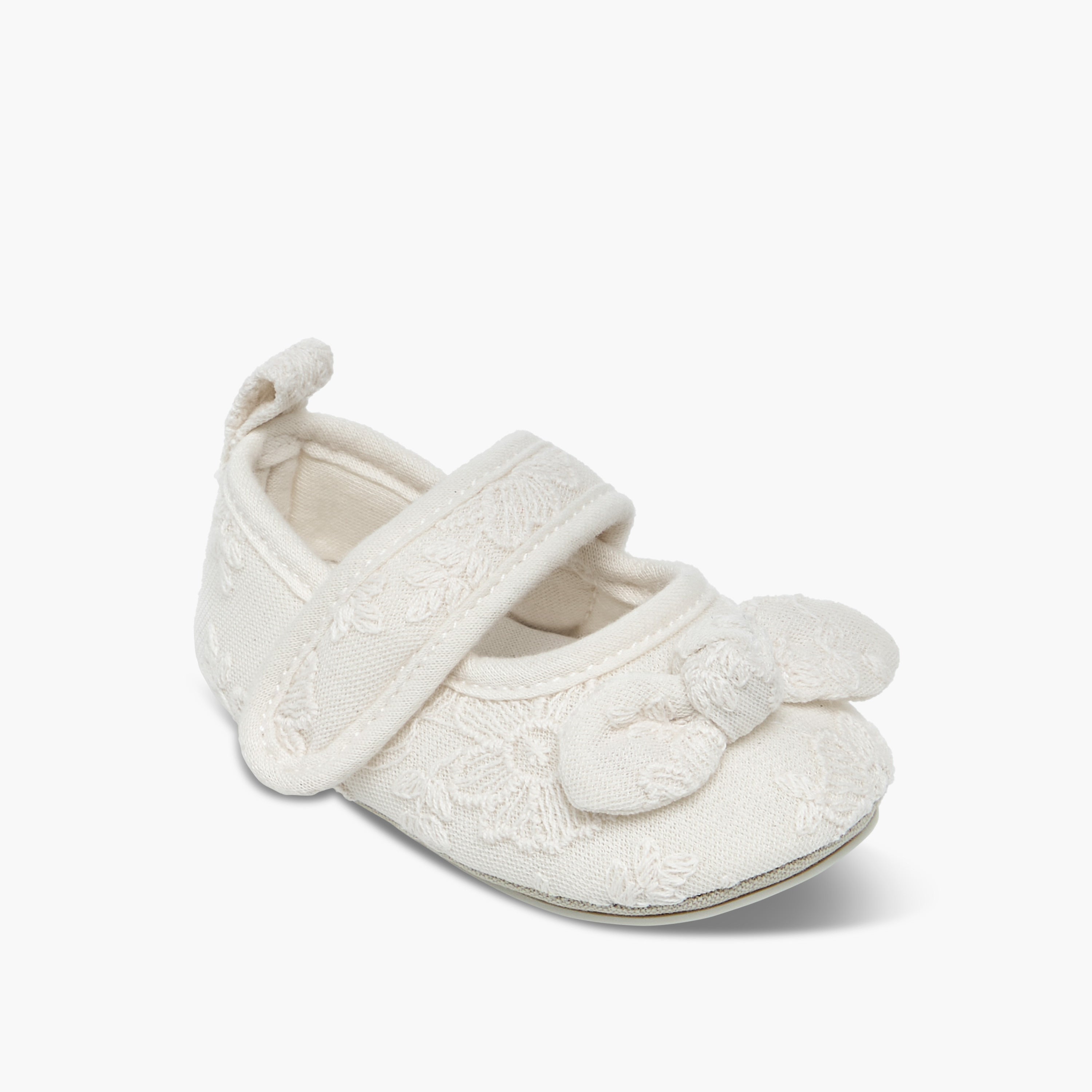 Giggles Girls Booties with Embroidery - Polyester