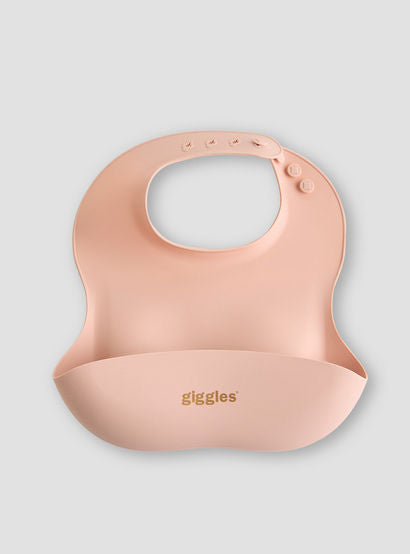 Giggles Silicone Bib with Button Closure - Set of 2-baby-feeding-bibs-image-2