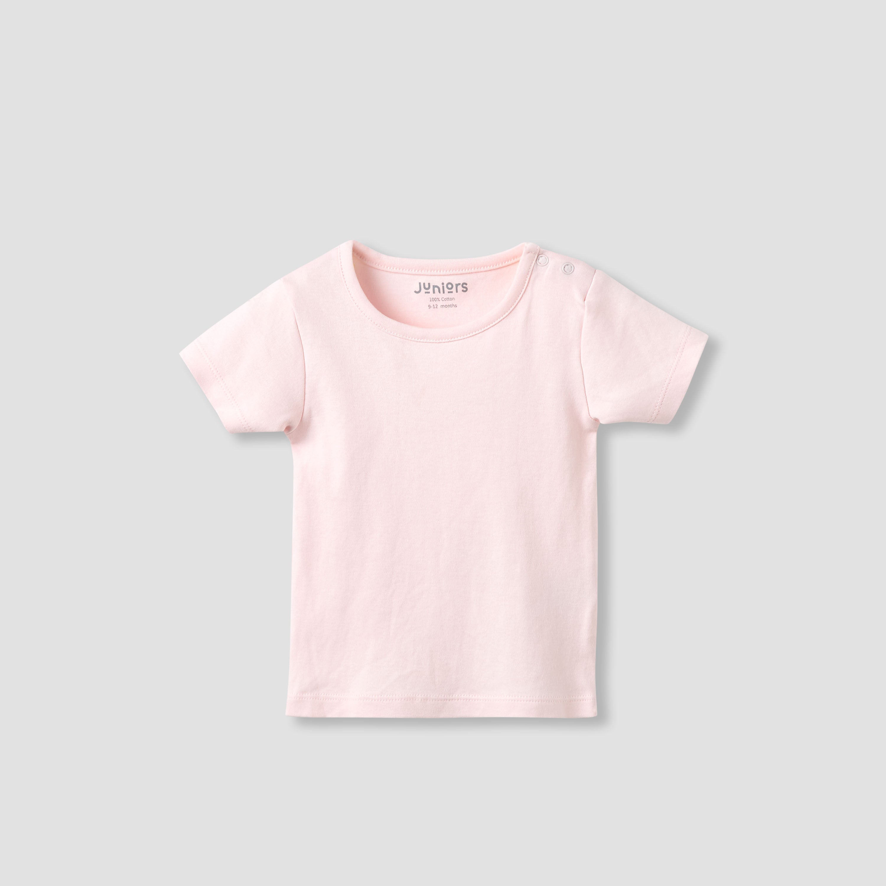 Juniors Crew Neck Short Sleeve T-shirt and Dungaree Set with Floral Print