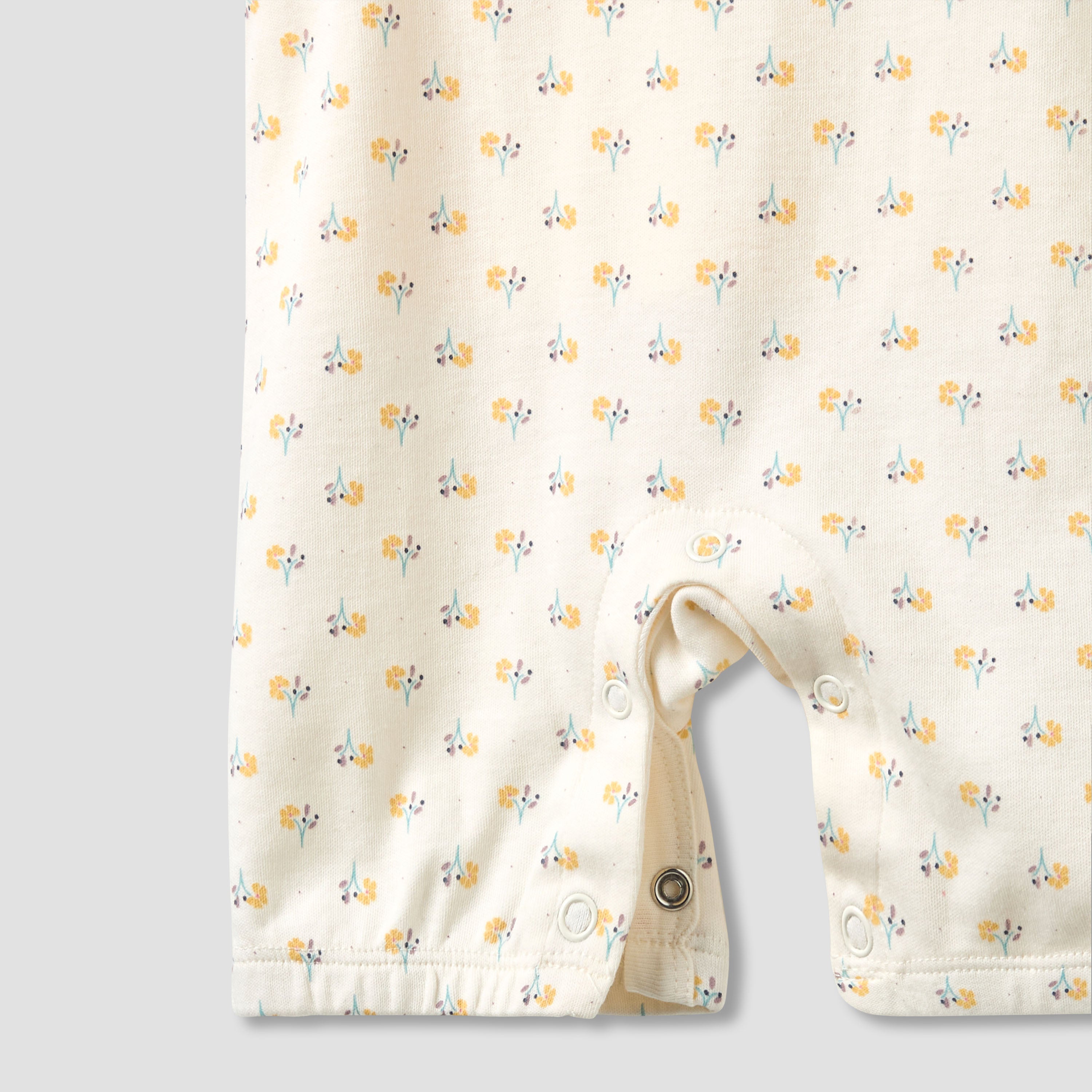Juniors Crew Neck Short Sleeve T-shirt and Dungaree Set with Floral Print