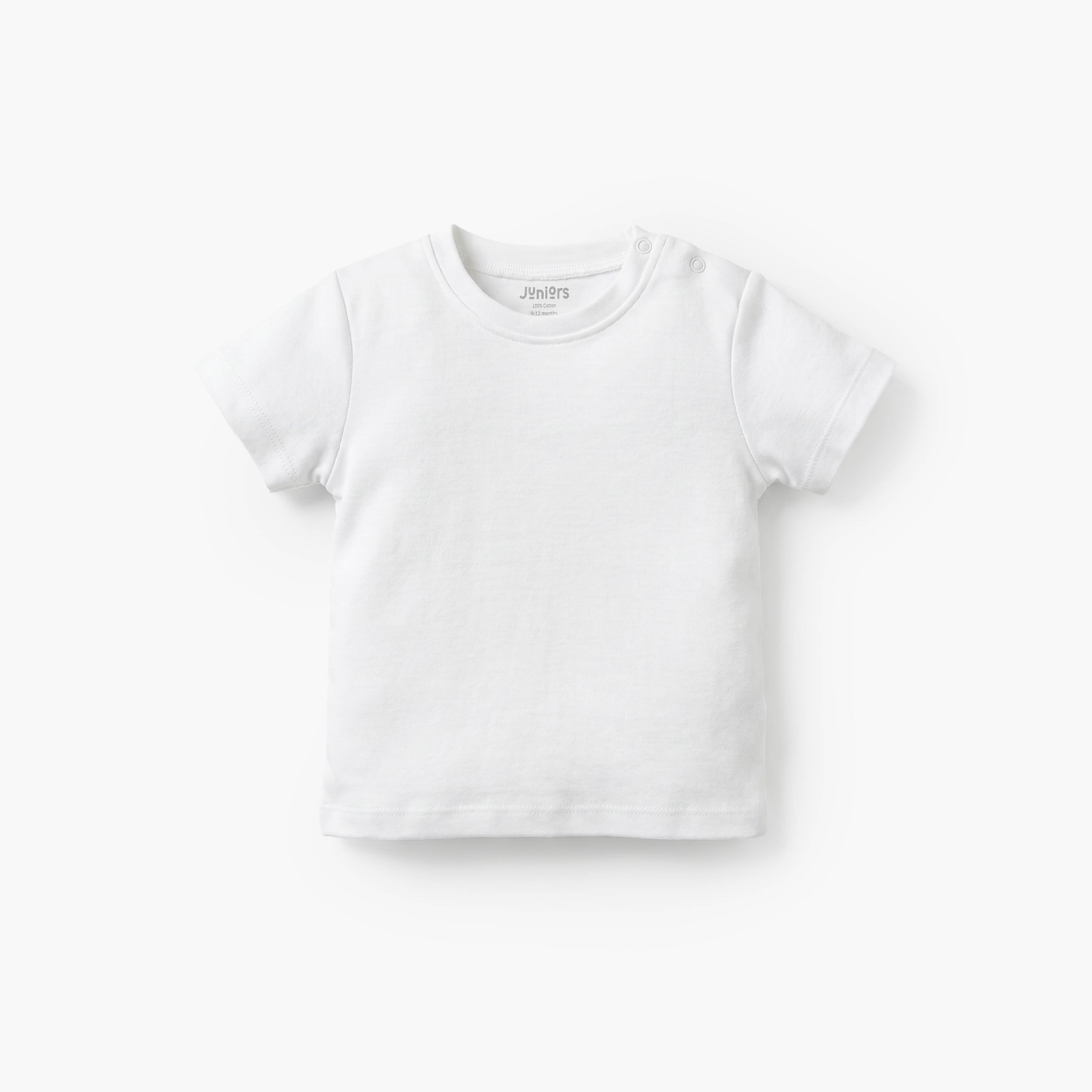 Juniors Crew Neck Short Sleeves T-shirt and Dungaree Set with Star Print