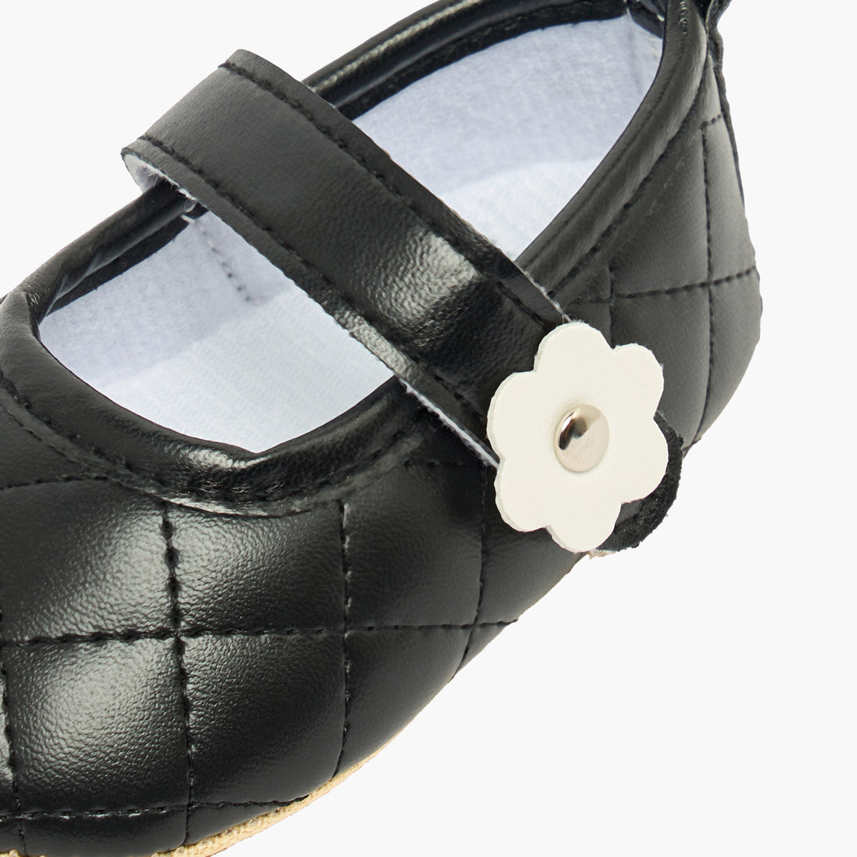 Juniors Booties with Hook and Loop Closure, Quilted