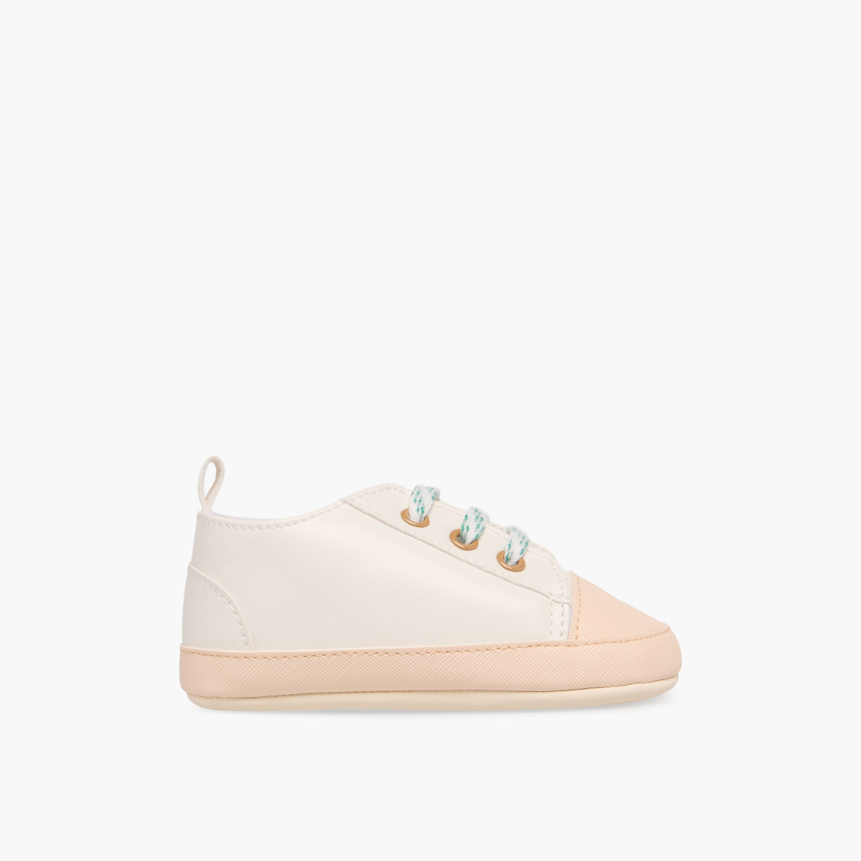 Juniors Booties with Lace-Up Closure, Colourblock
