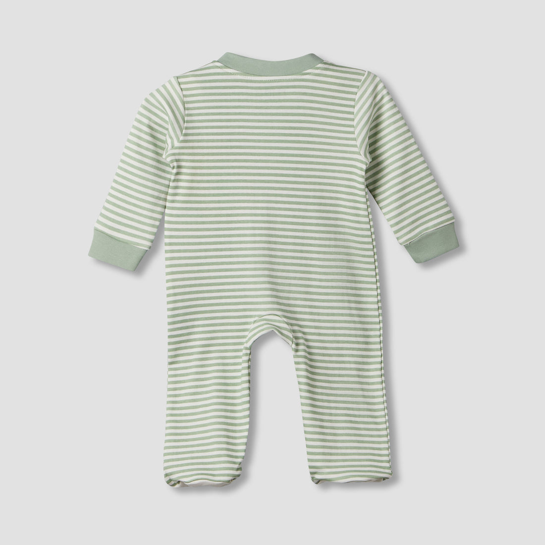 Juniors Cotton Crew Neck Long Sleeves Sleepsuit with Tiger Applique
