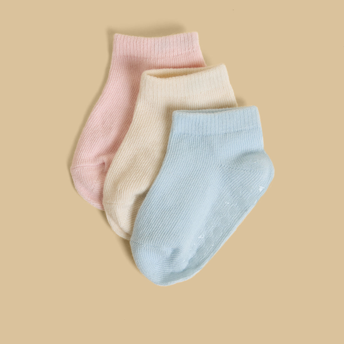 Pack of 3 - Anti-Skid Ankle Length Socks