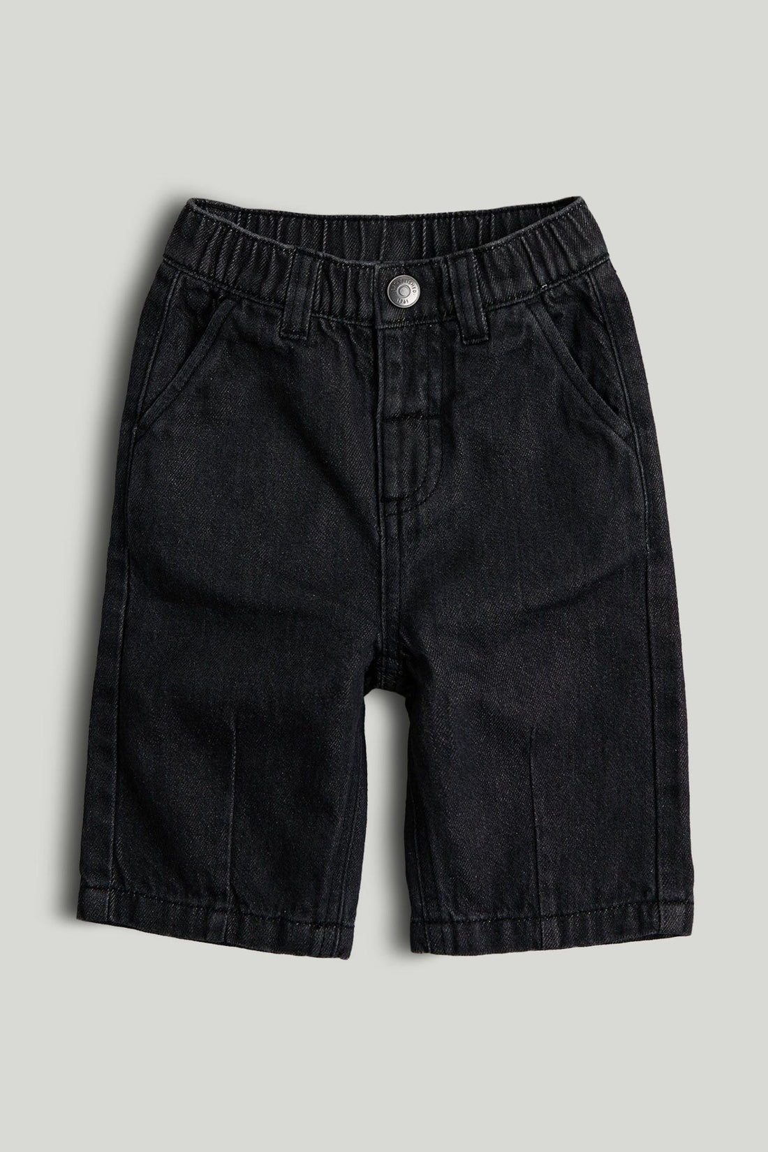 Charcoal Wide-Leg Jeans - Black / 12-18 Months