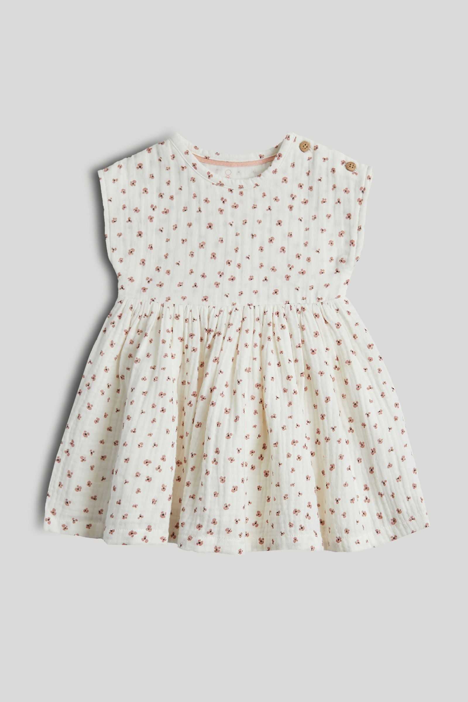 My First Pink Dress - Cream / 12-18 Months