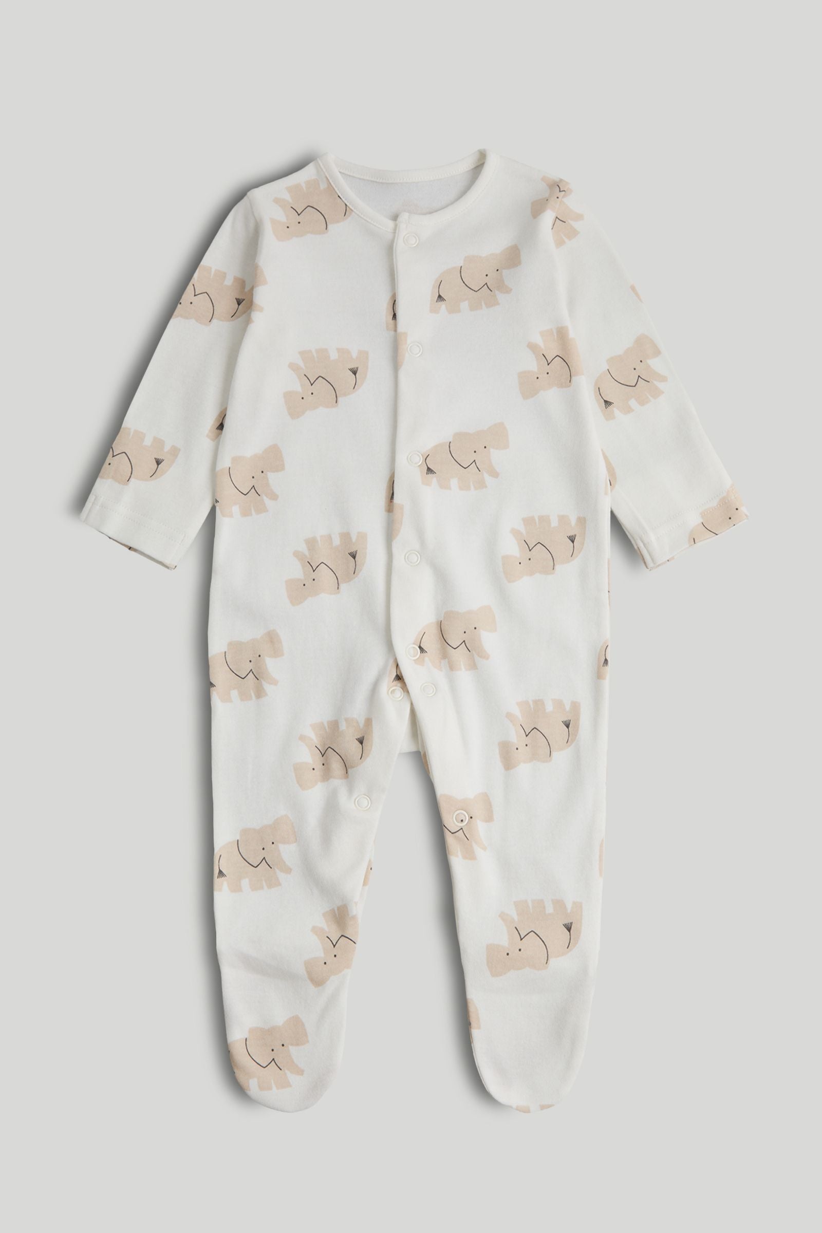 3 Pack Animal Sleepsuits