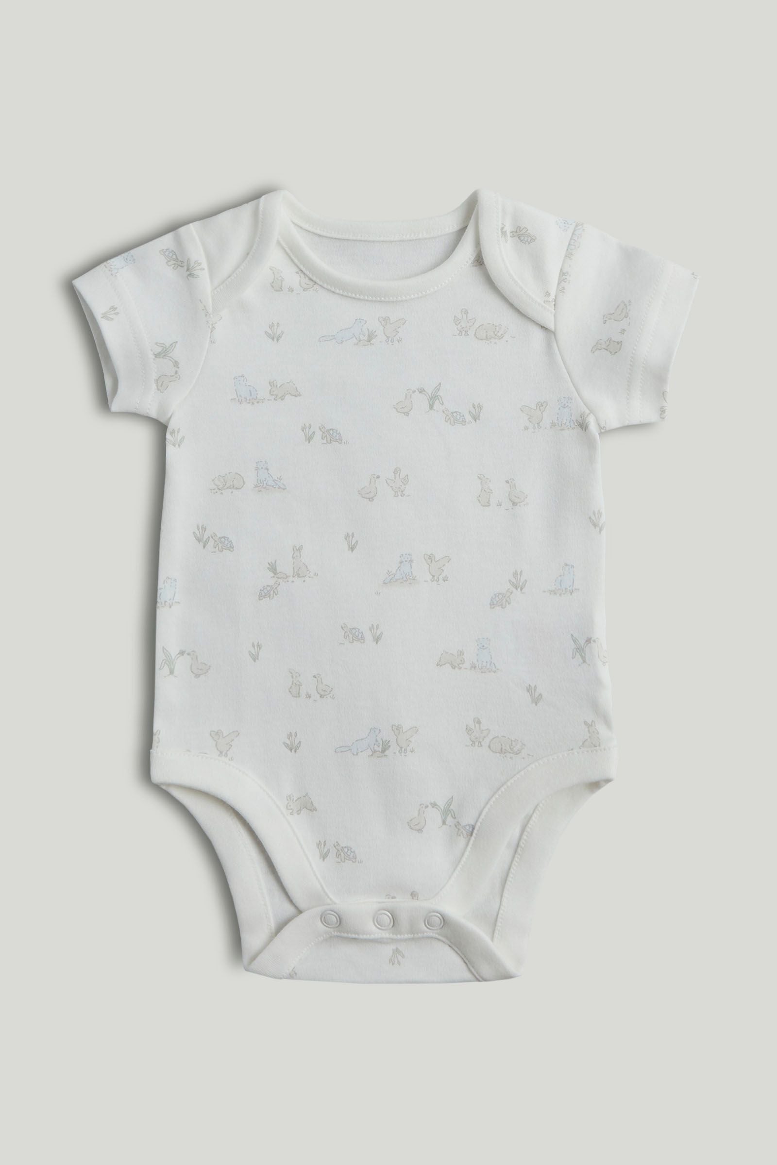 My First Blue Short-Sleeved Bodysuits