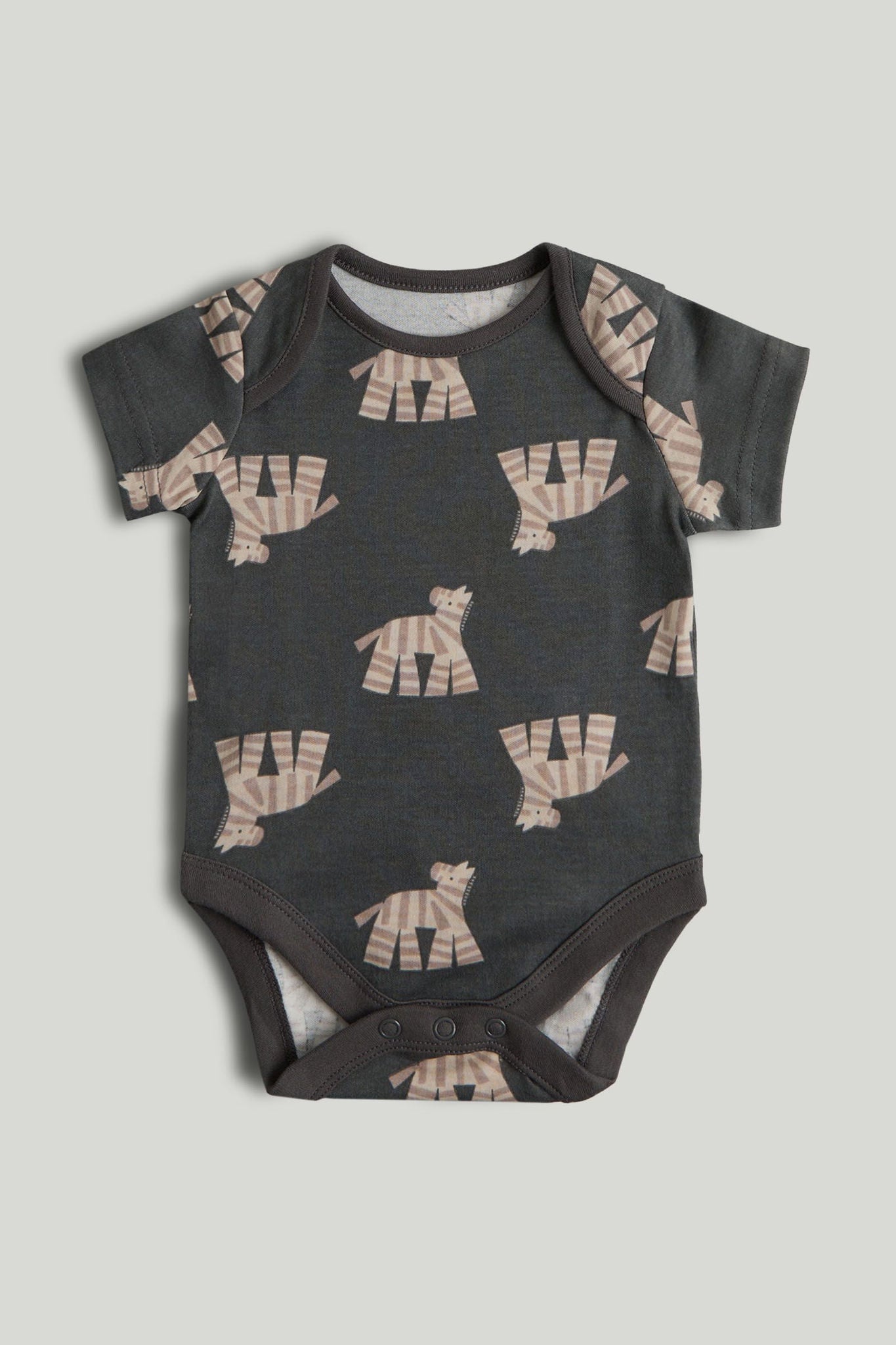 5 Pack Animals Short-Sleeved Bodysuits
