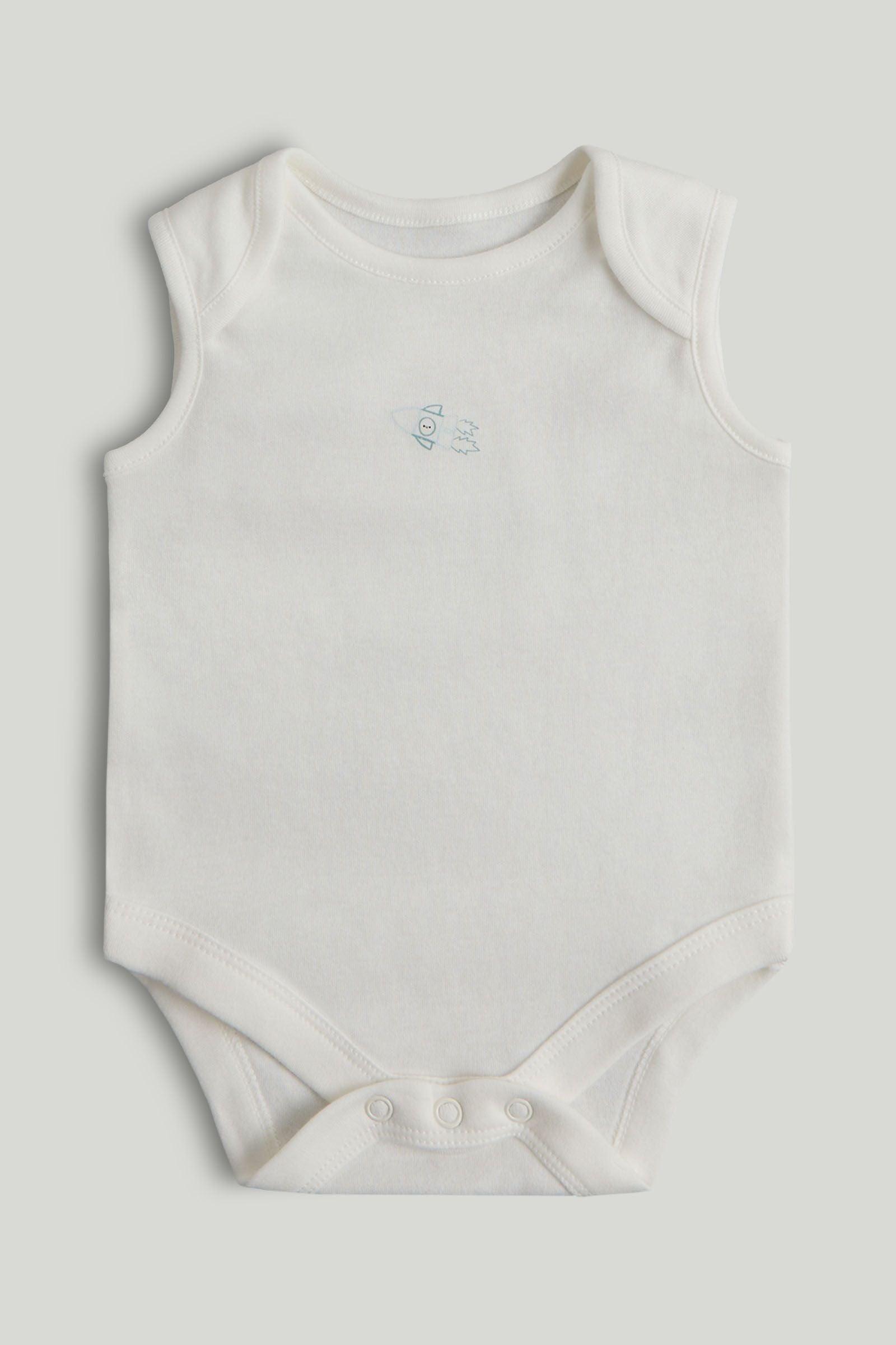 5 Pack Space Sleeveless Bodysuits