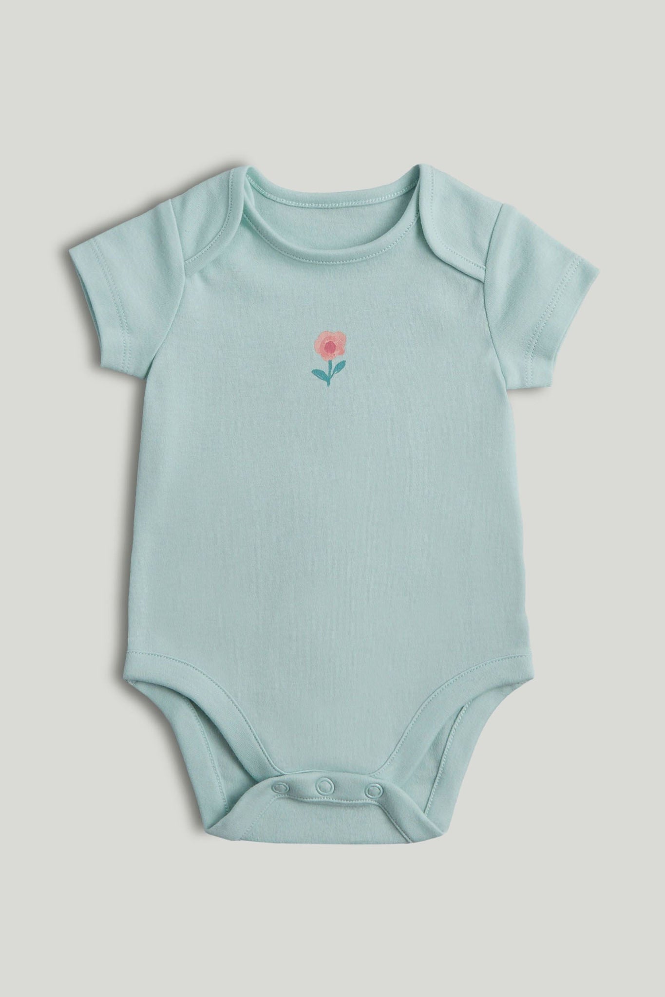 5 Pack Floral Short-Sleeved Bodysuits