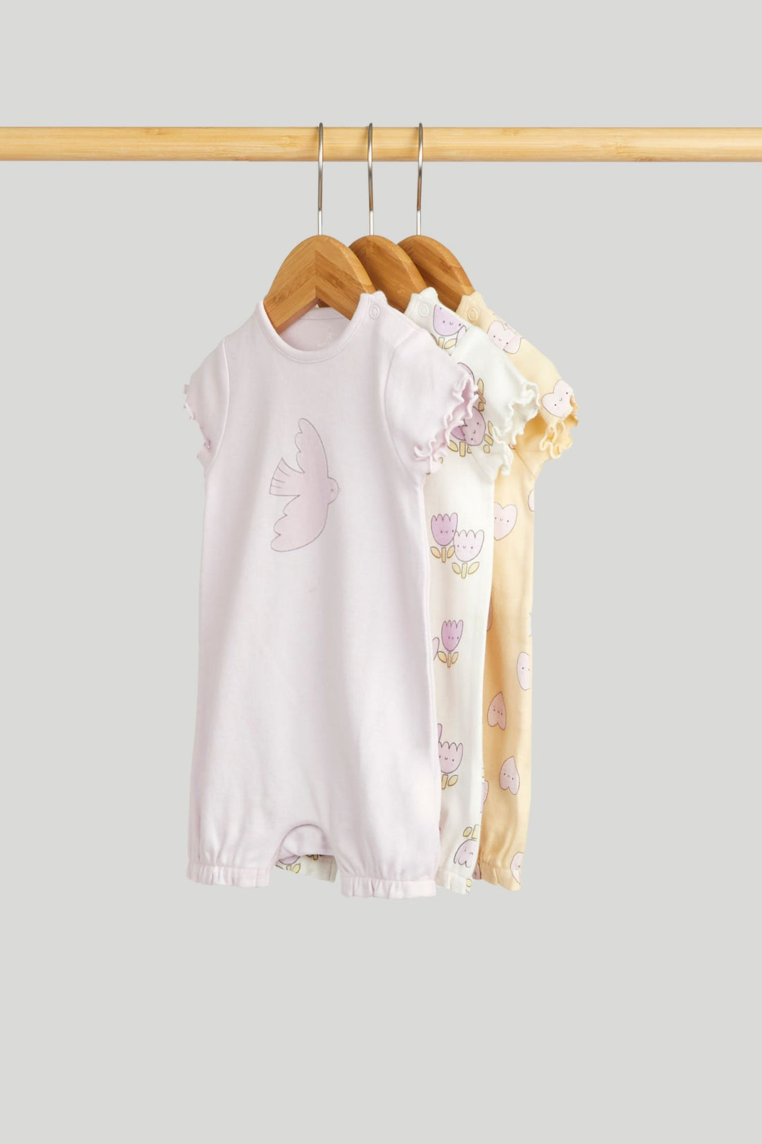 3 Pack Rompers - Multi / 12-18 Months
