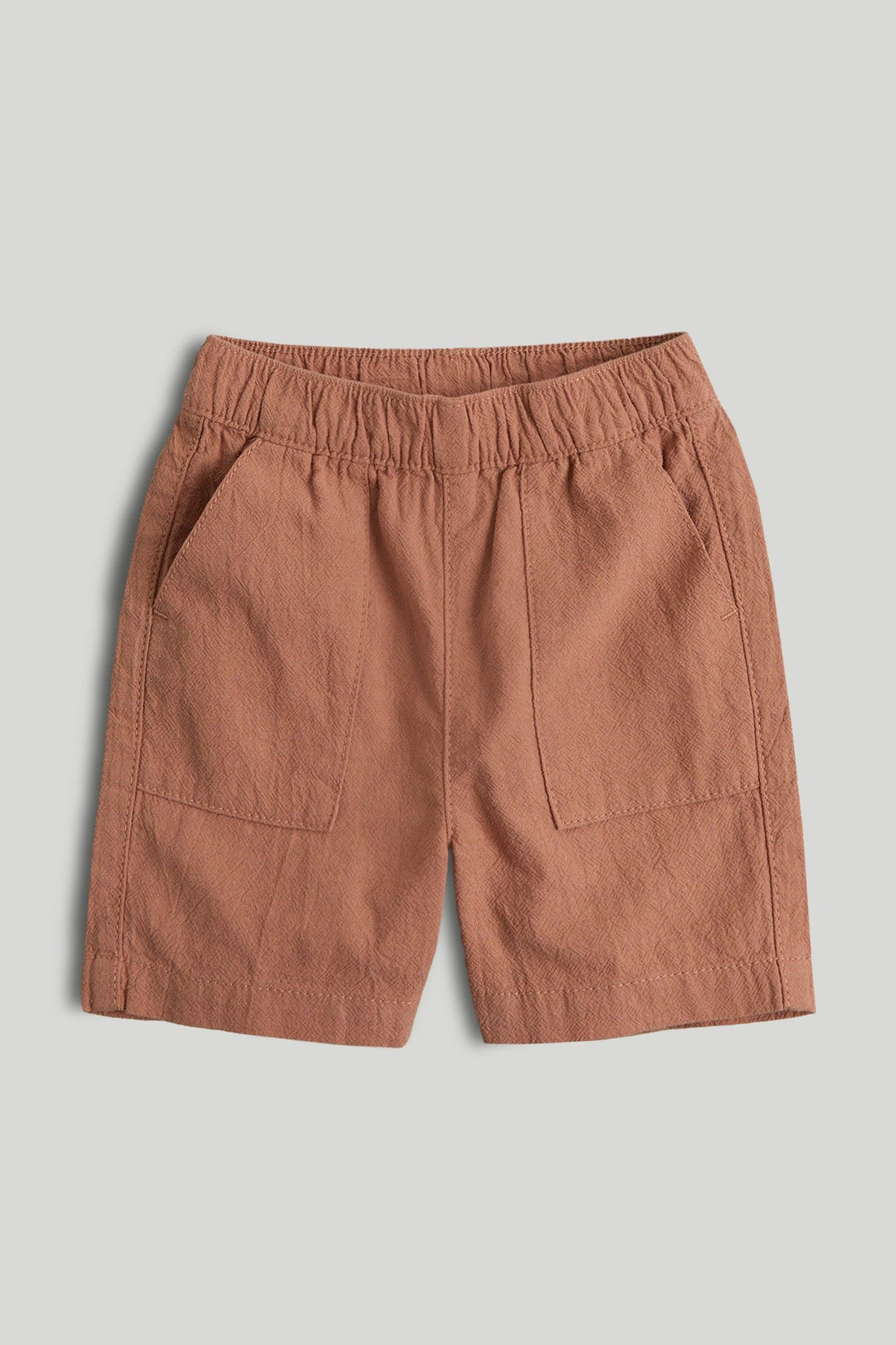 Tan Cotton Shorts - 12-18 Months