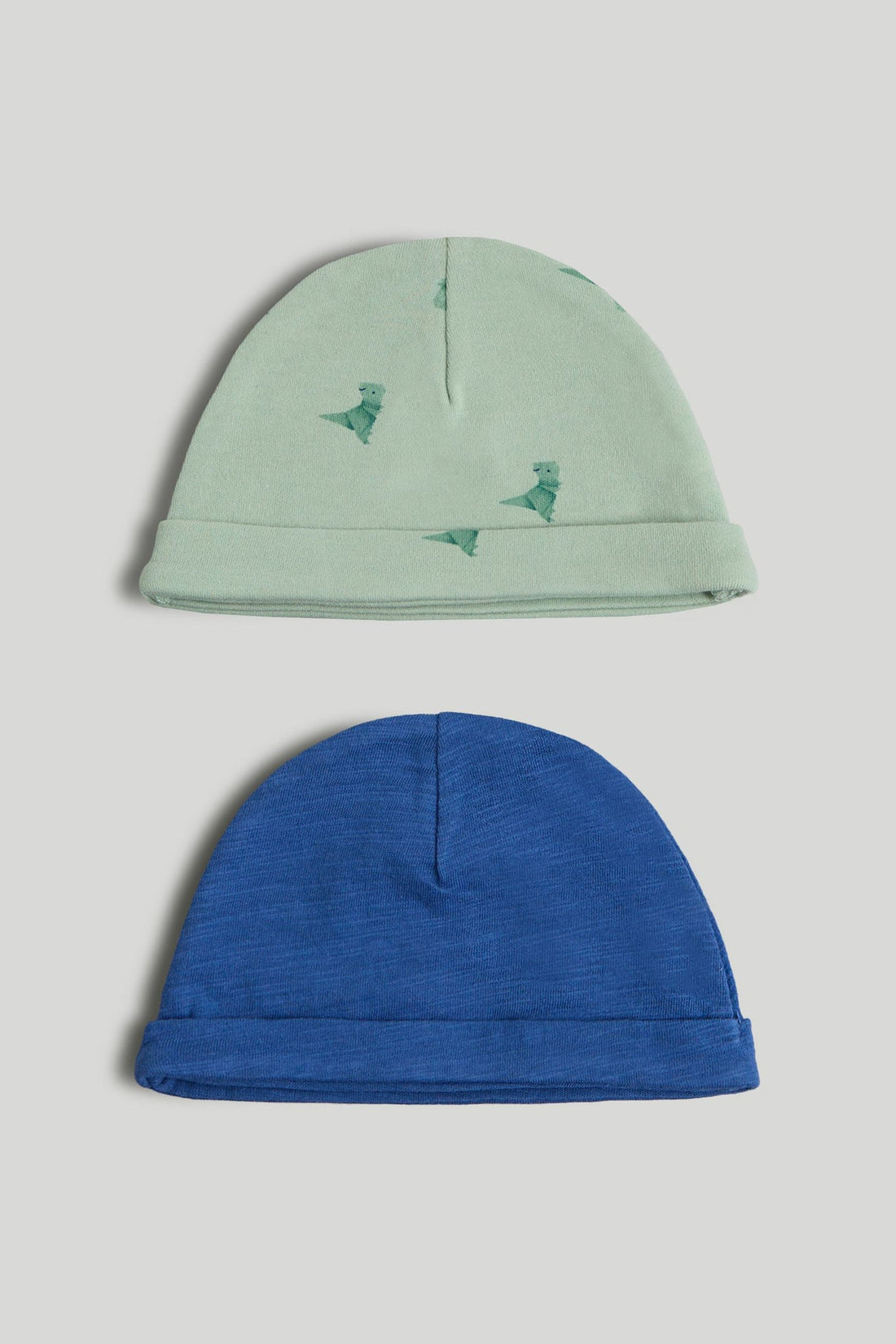 2 Pack Cotton Baby Hats - Multi / 6-12 Months