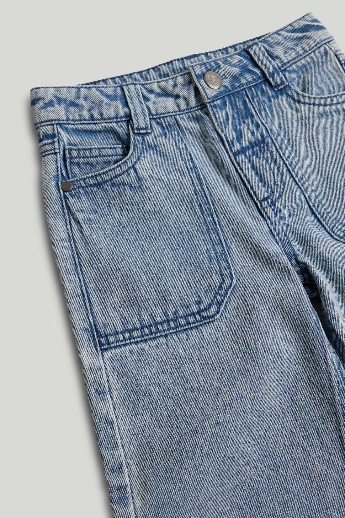 Wide-Leg Denim Jeans