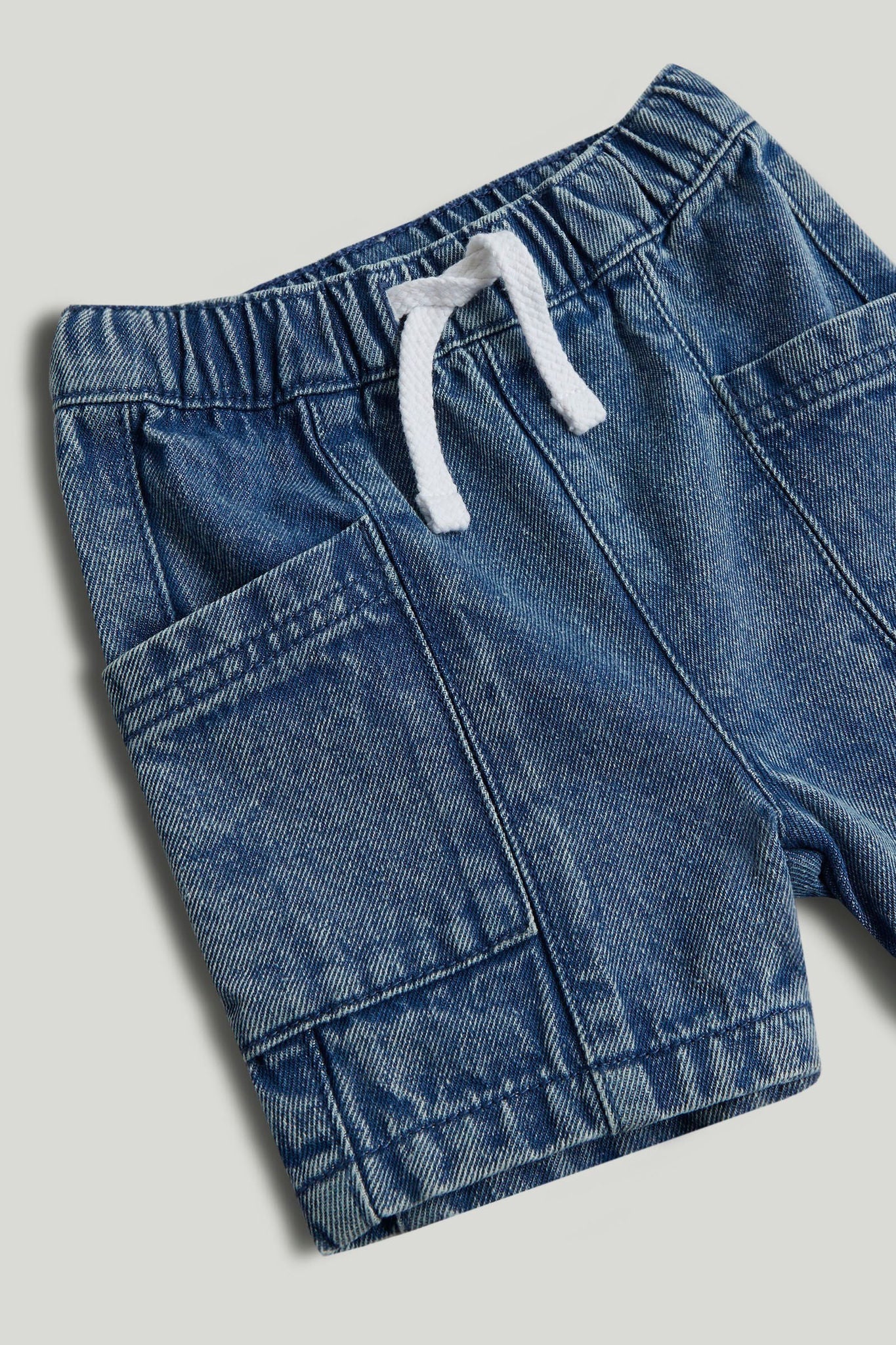 Denim Pull-On Shorts