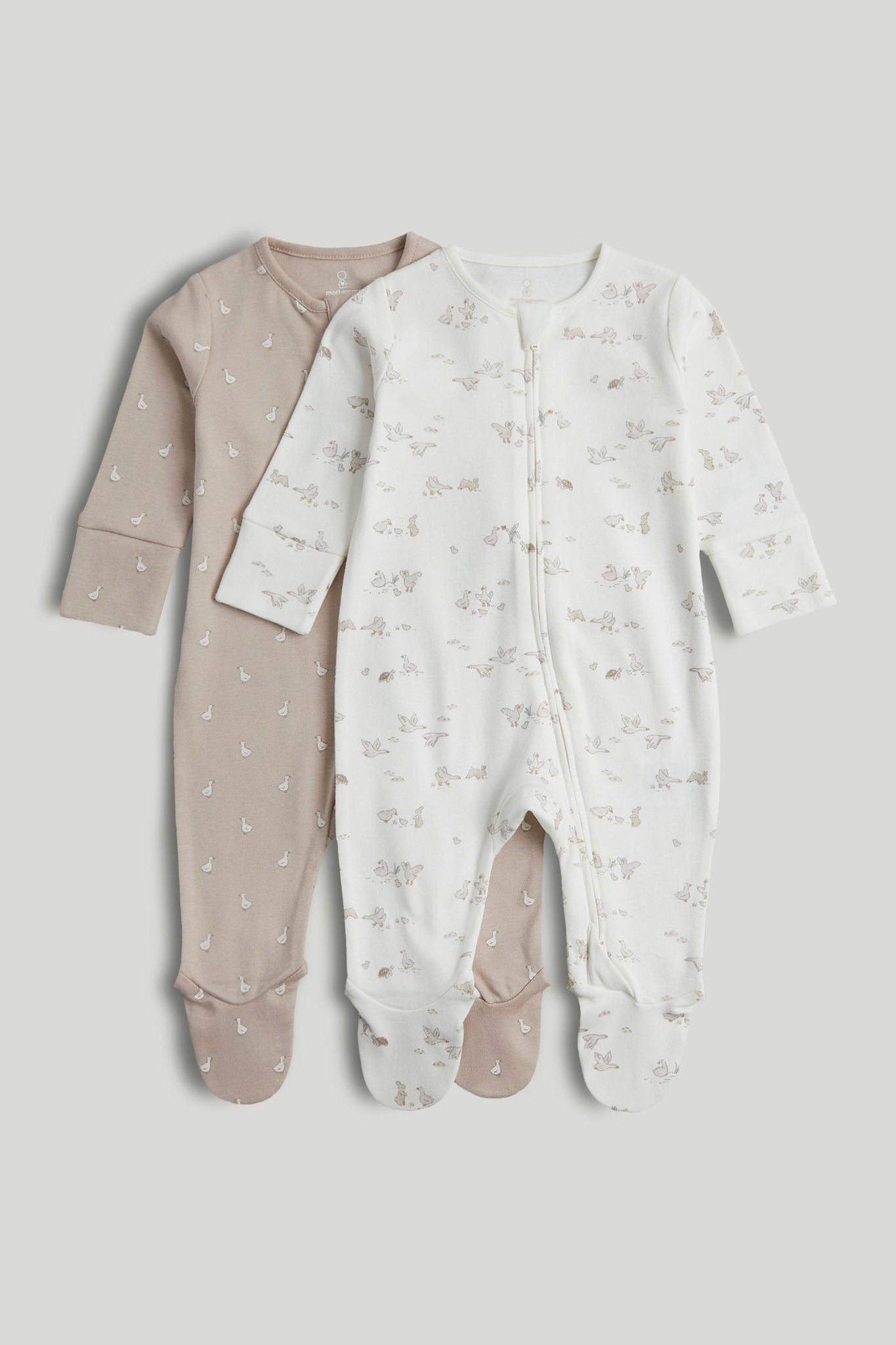 2 Pack My First Zip-Up Sleepsuits - Multi / 12-18 Months