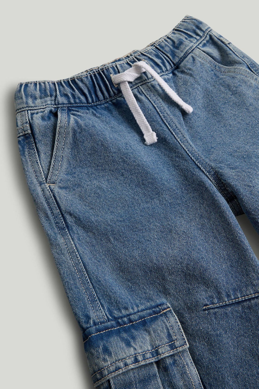 Denim Cargo Jeans