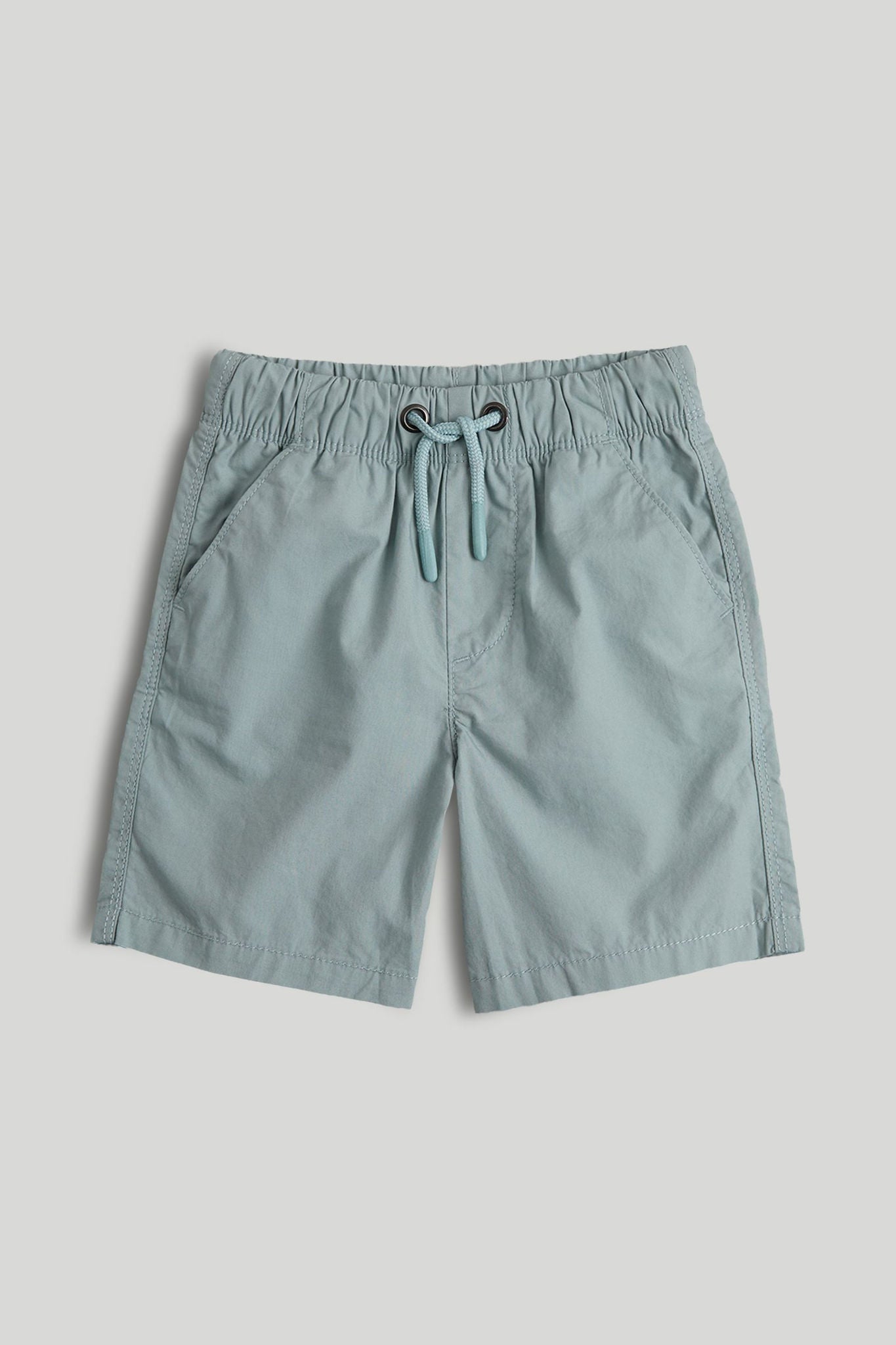 Blue Poplin Shorts - Blue / 9-10 Years