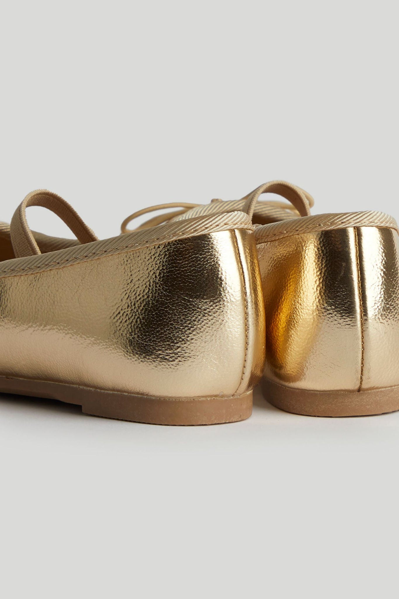 Gold Ballerina Shoes