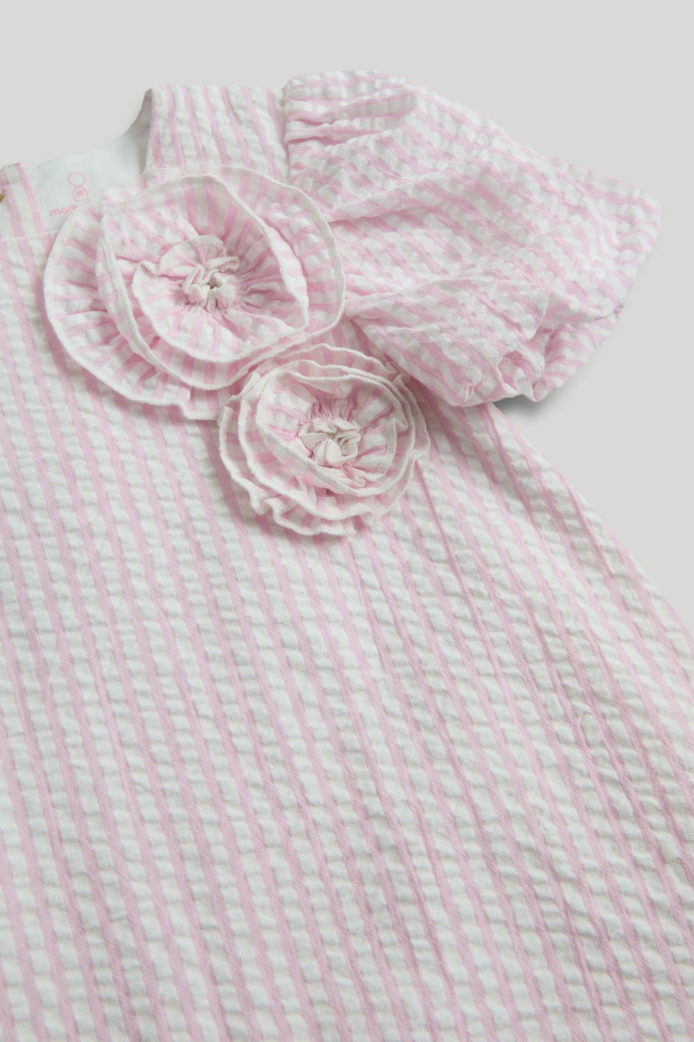 Pink Striped Cotton Dress