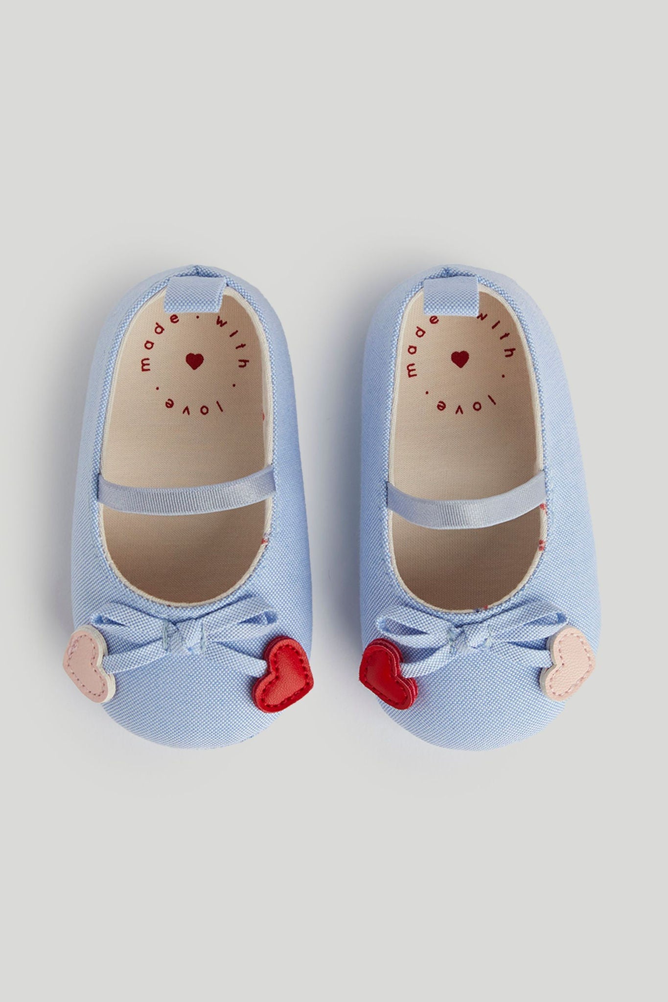 Denim Ballerina Pram Shoes