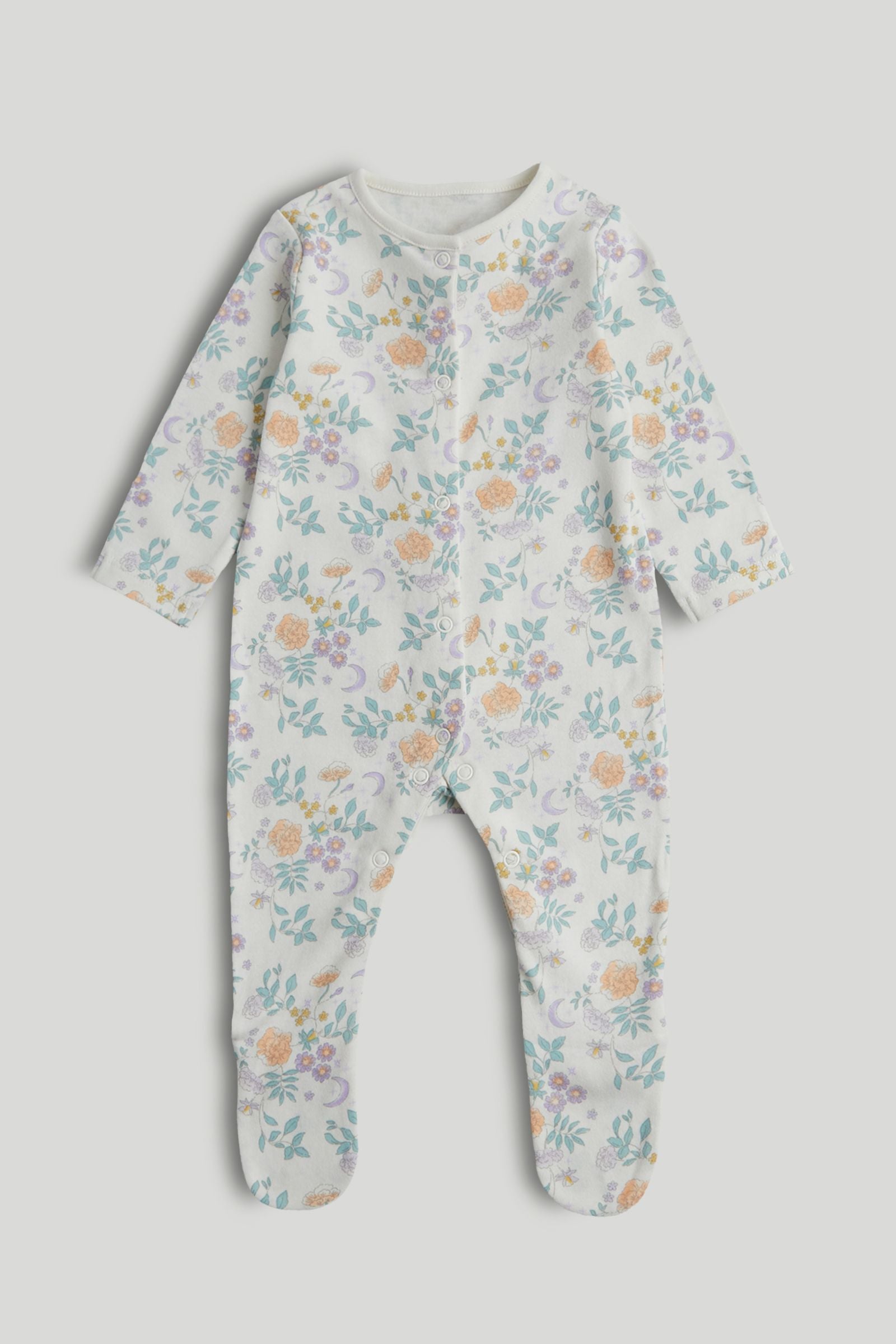 3 Pack Floral Sleepsuits
