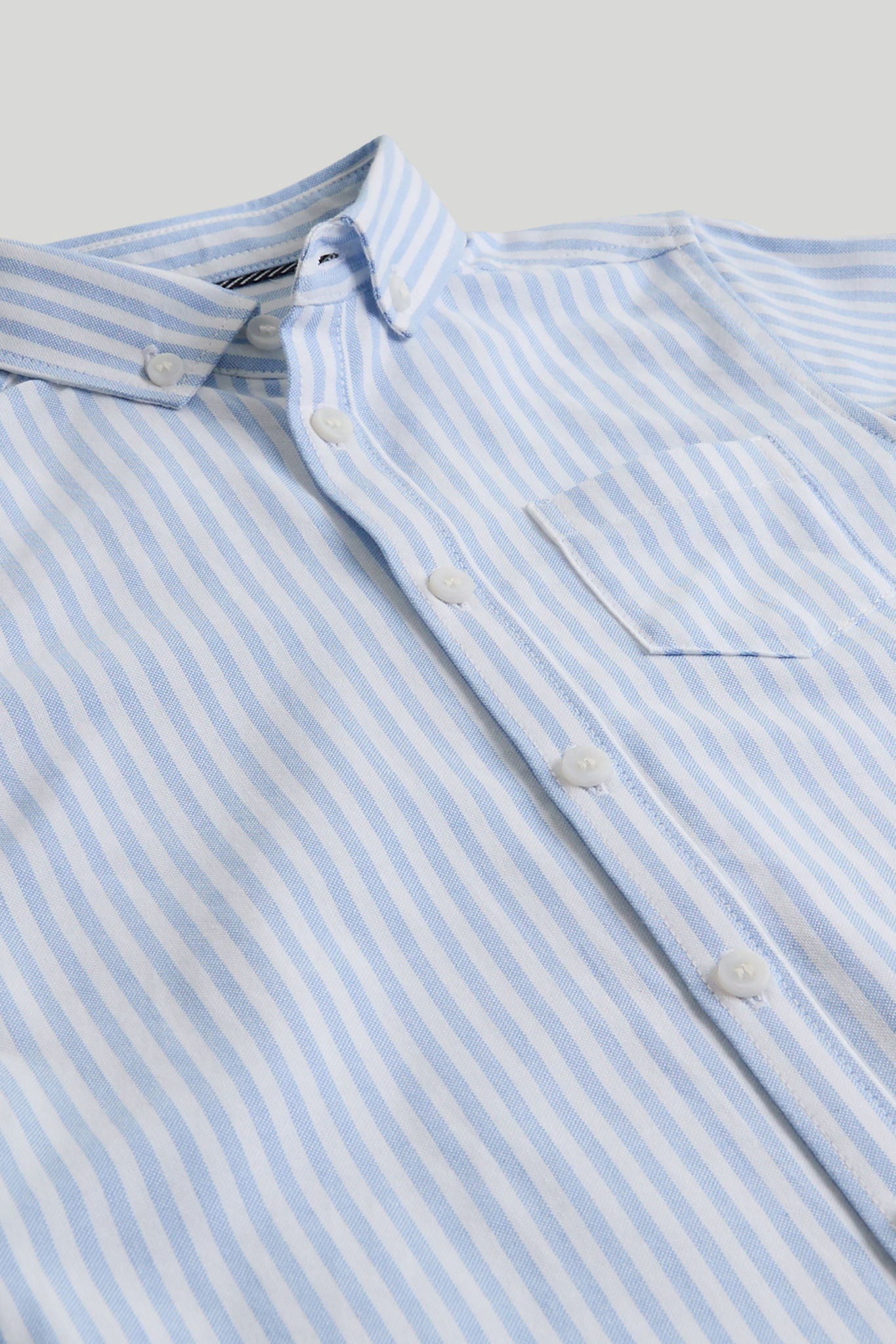 Blue Striped Oxford Shirt, 9 months to 5 years