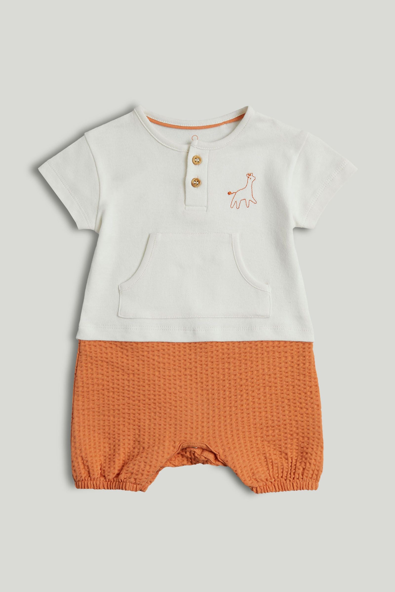 T-Shirt and Shorts Romper - Multi / 12-18 Months
